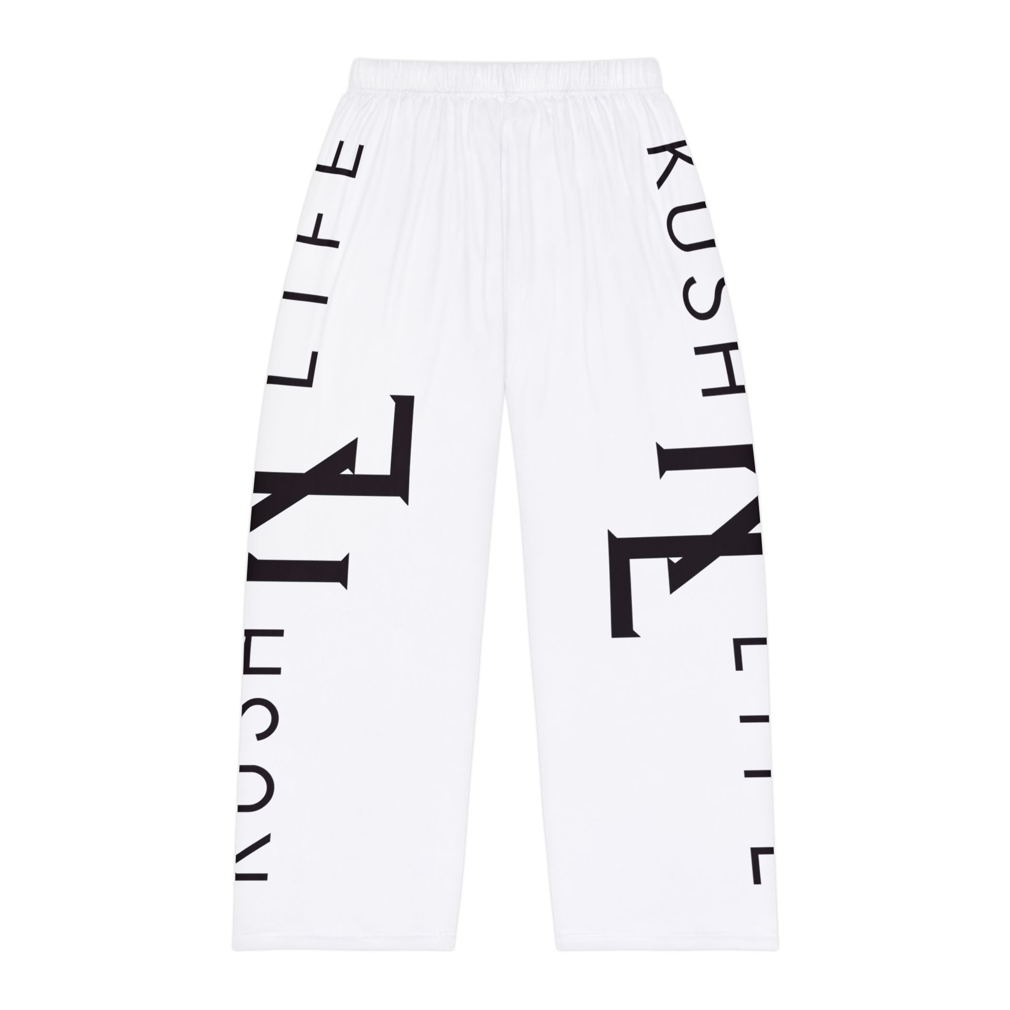 Kush Life Classic Logo Monogram - Snow Men's Pajama Pants (AOP)