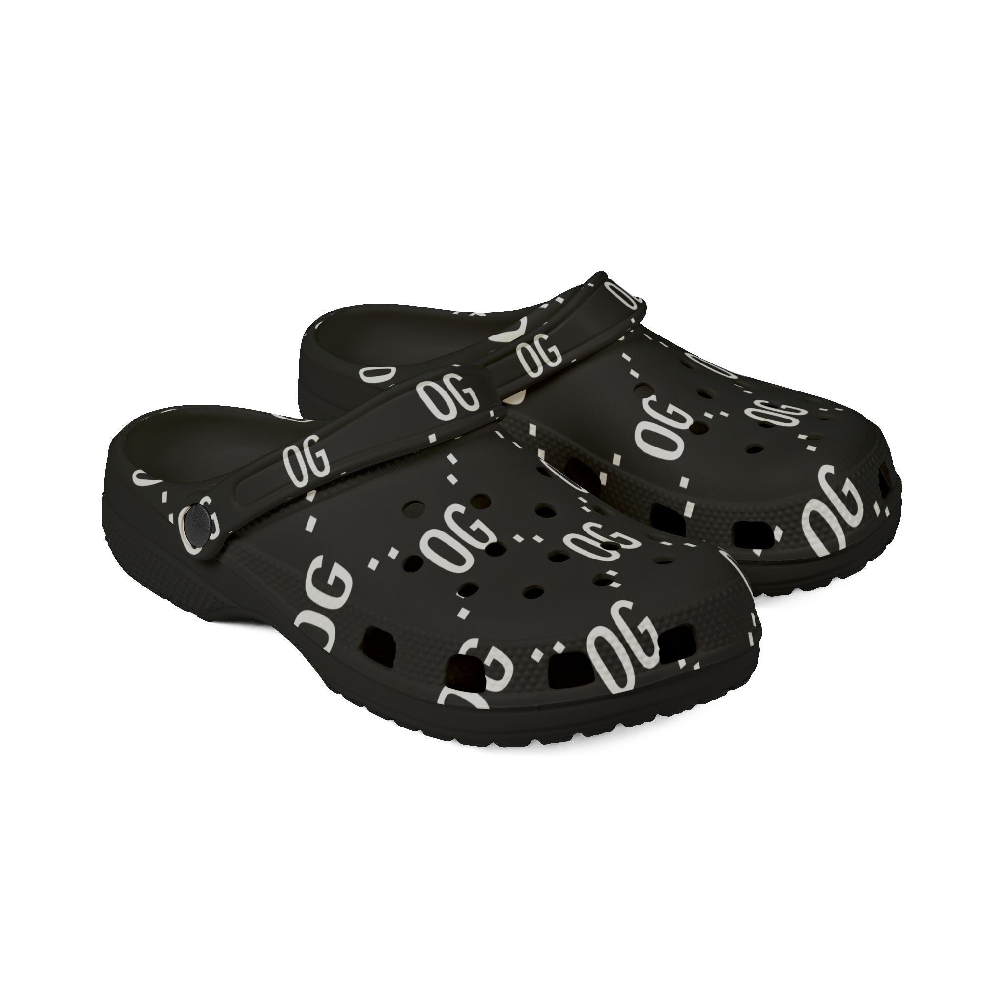 Kushlife "OG x OG" Logo Monogram - Stylish EVA Foam Rubber Shoes - Trendy Comfort Footwear, Casual Summer Clogs, Everyday Slip-Ons, Gift for Her