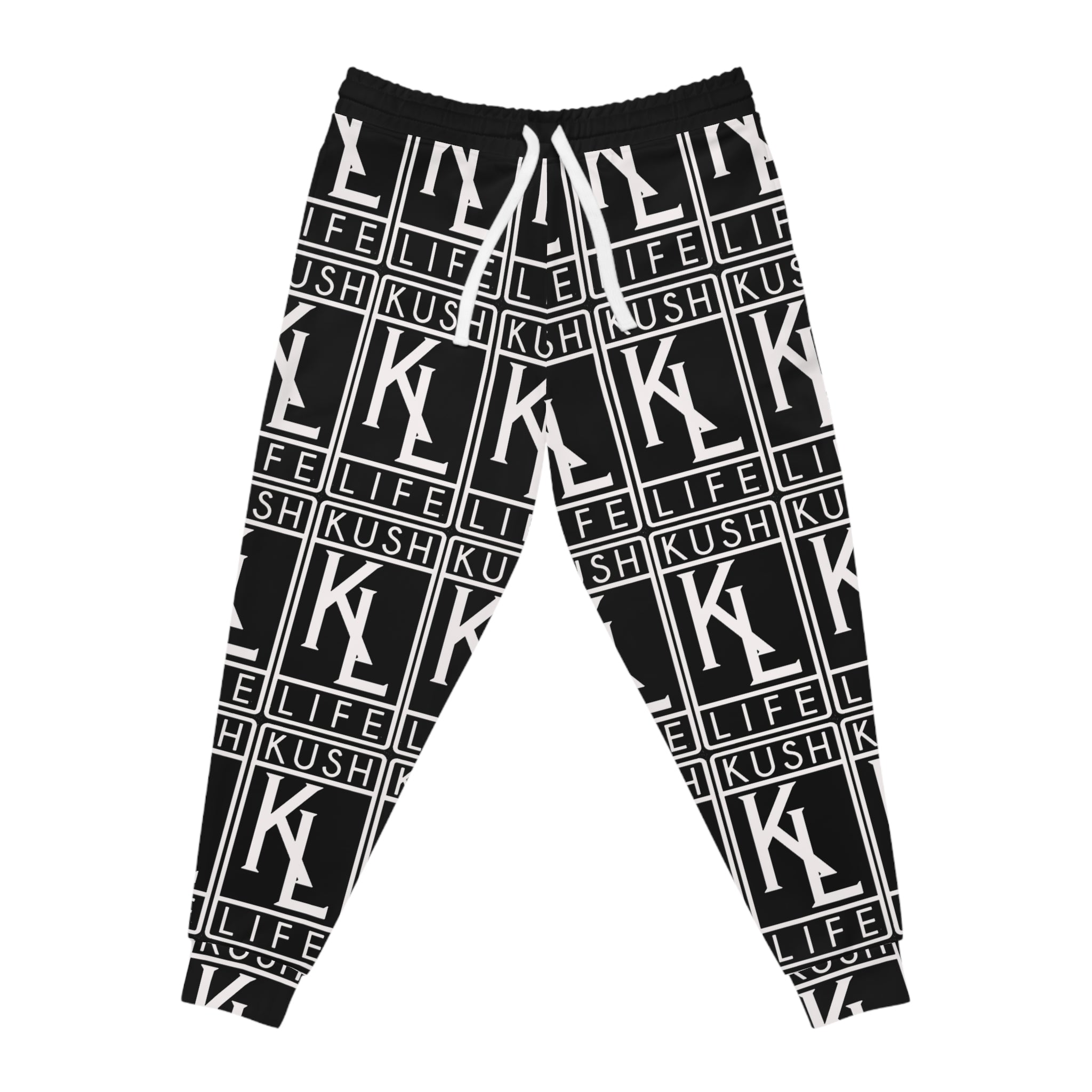 Kushlife OG Logo Monogram - Athletic Joggers (AOP)