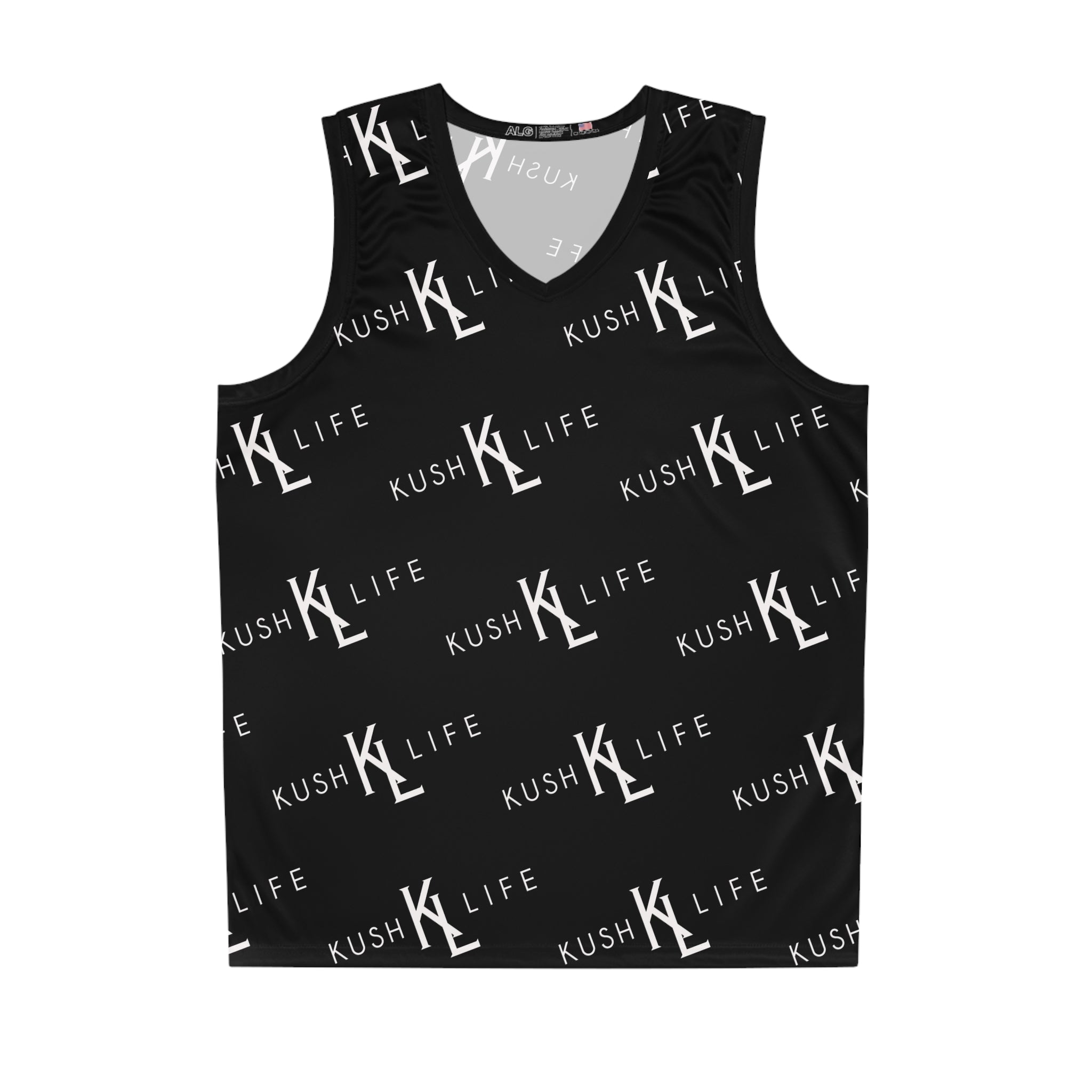 Kush KL Life Classic Logo Pattern - Basketball Jersey (AOP)
