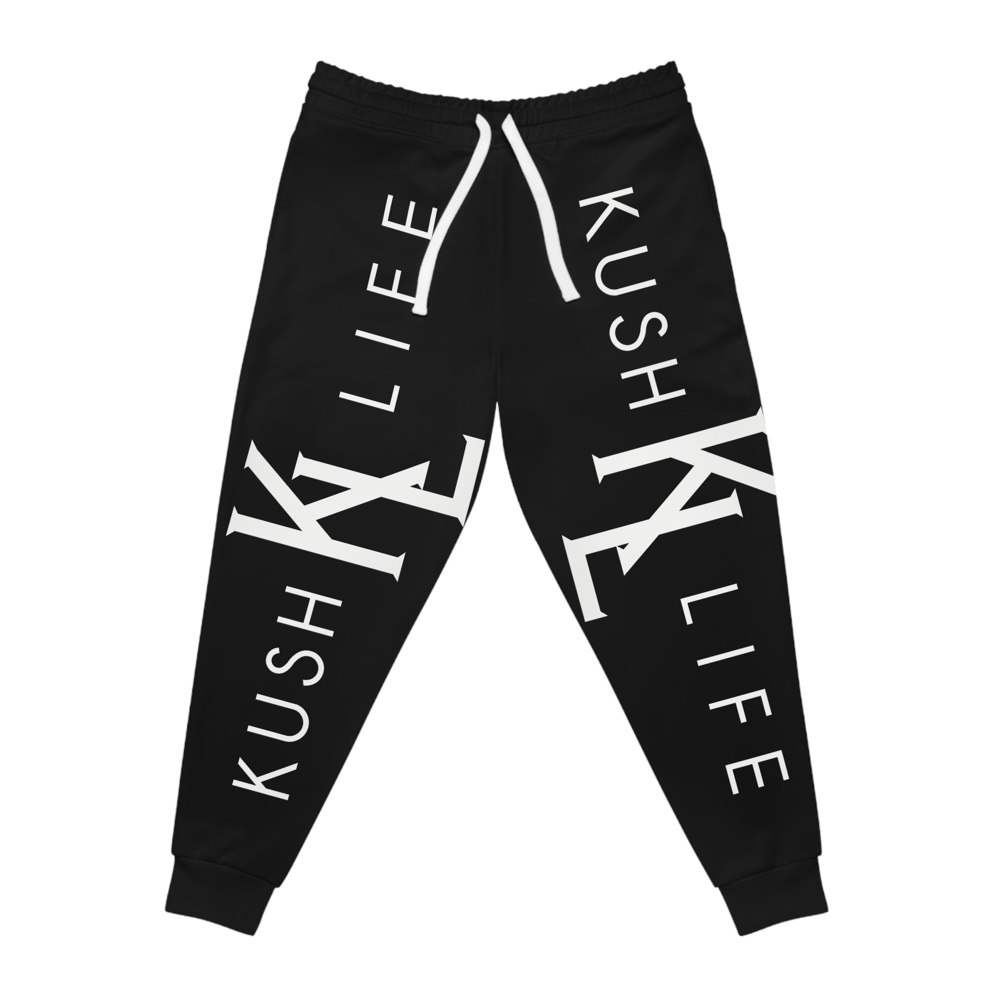 Kush KL Life Classic Logo - Ebony Athletic Joggers (AOP)