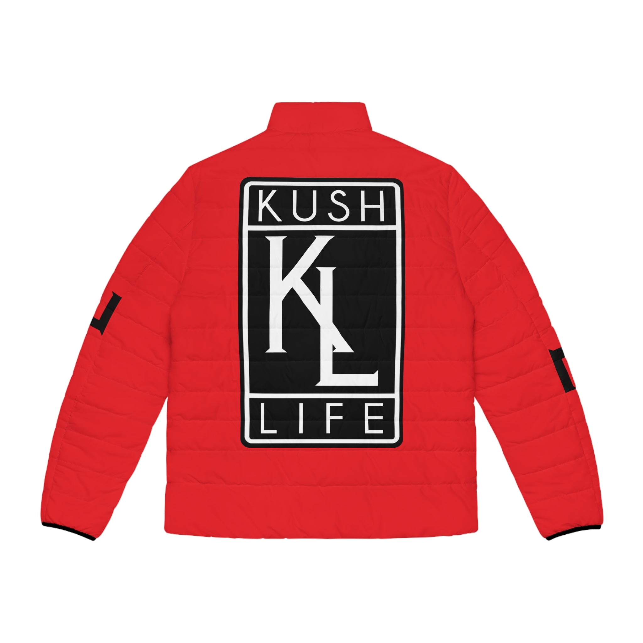 Kush Life OG Logo - Ruby Men's Stylish Puffer Jacket, Trendy Outerwear, Urban Fashion, Fall/Winter Wear, KUSH LIFE Design, Gift for Him