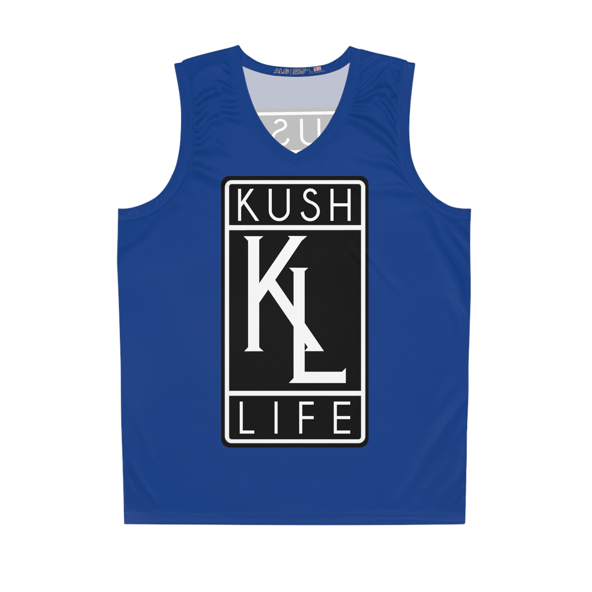 Kush Life OG Logo - Royal Basketball Jersey (AOP)