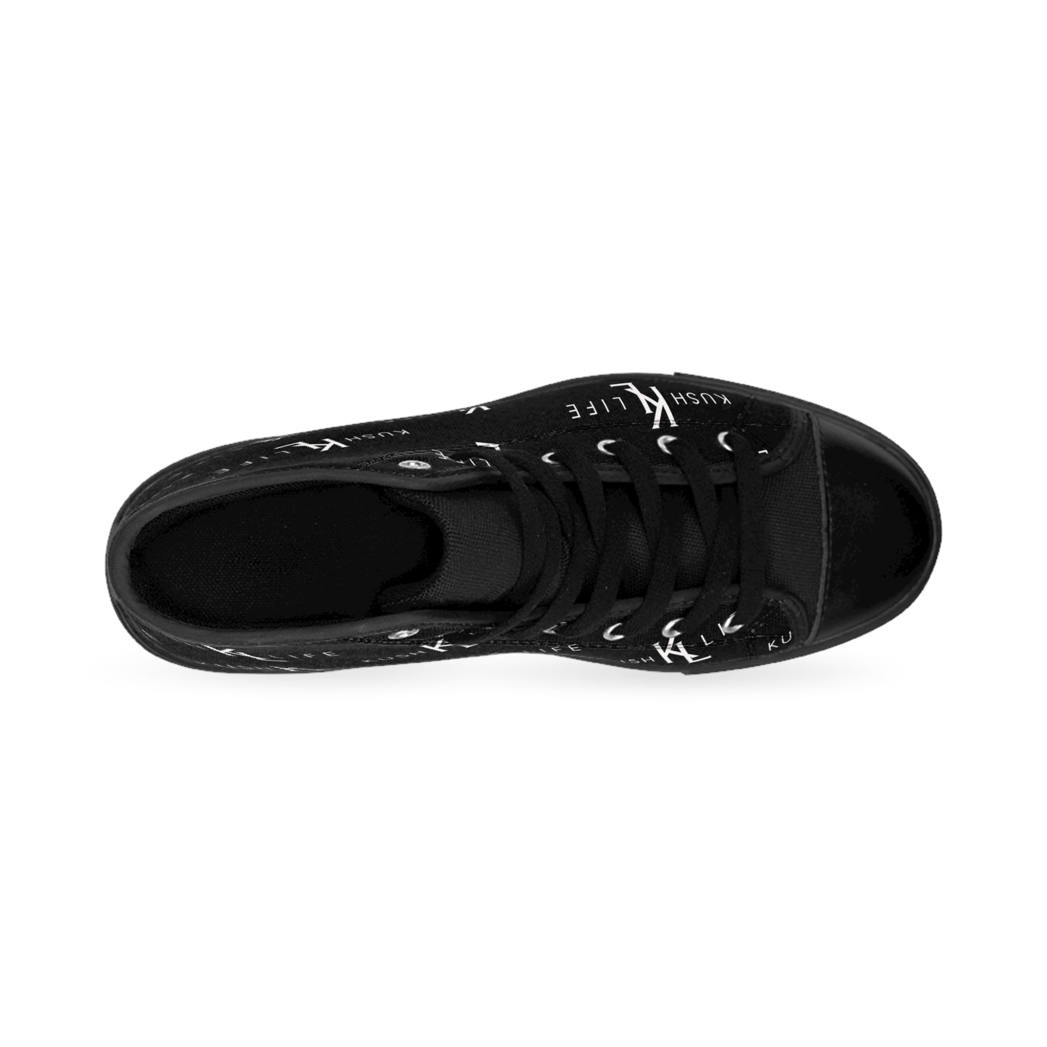 Kush KL Life Classic logo Pattern - High-Top Sneakers for Trendsetters, Casual Streetwear, Unique Gift for Sneakerheads, Urban Fashion, Cool Kicks