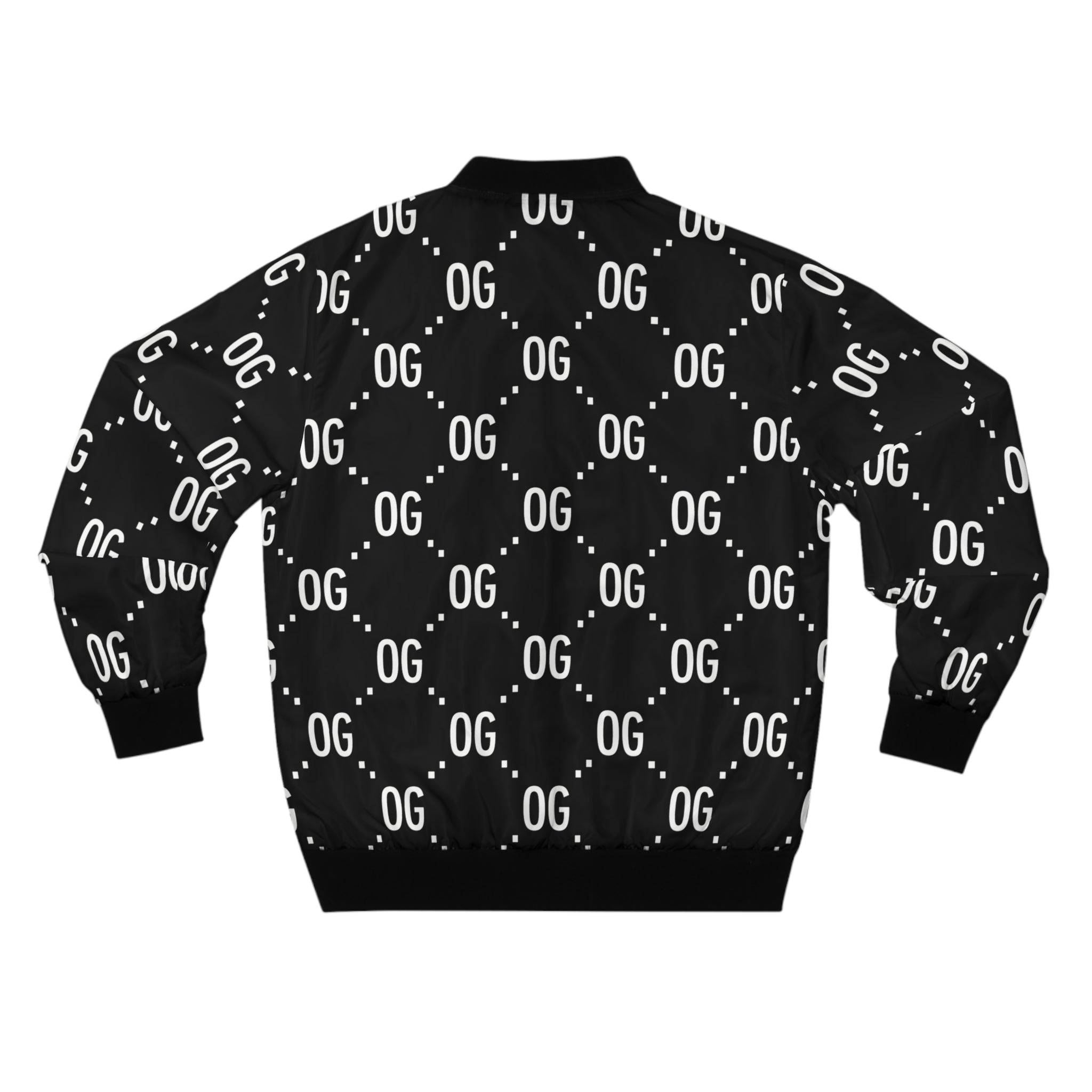 Kush Life "OG x OG" Logo Monogram - Bomber Jacket, Stylish Outerwear, Streetwear Fashion, Cool Gift for Him, Casual Layering Piece, Trendy Men’s Fashion