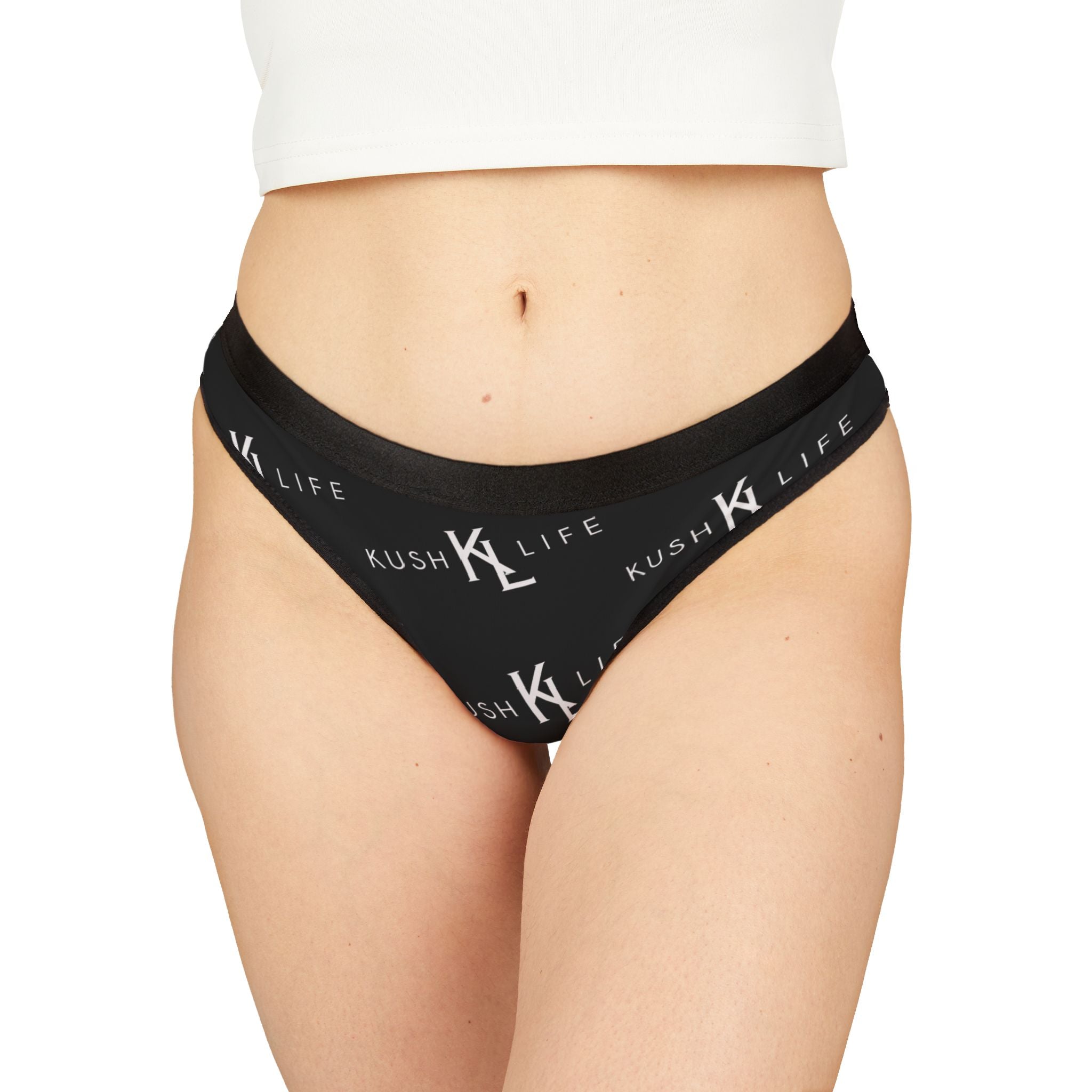 Kush KL Life Classic Logo Monogram - Women's Thongs (AOP)