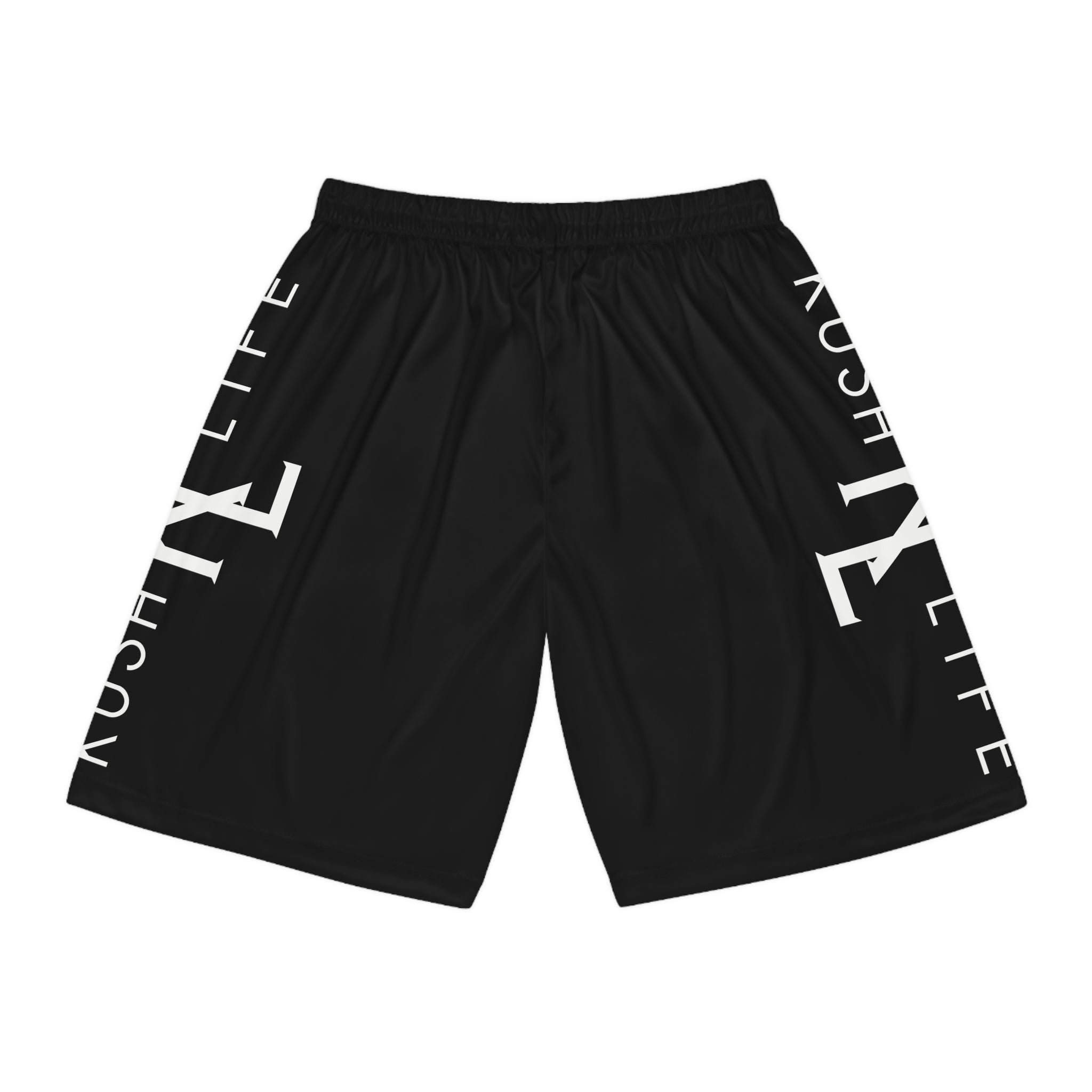 Kush KL Life Classic Logo - Ebony Basketball Shorts (AOP)
