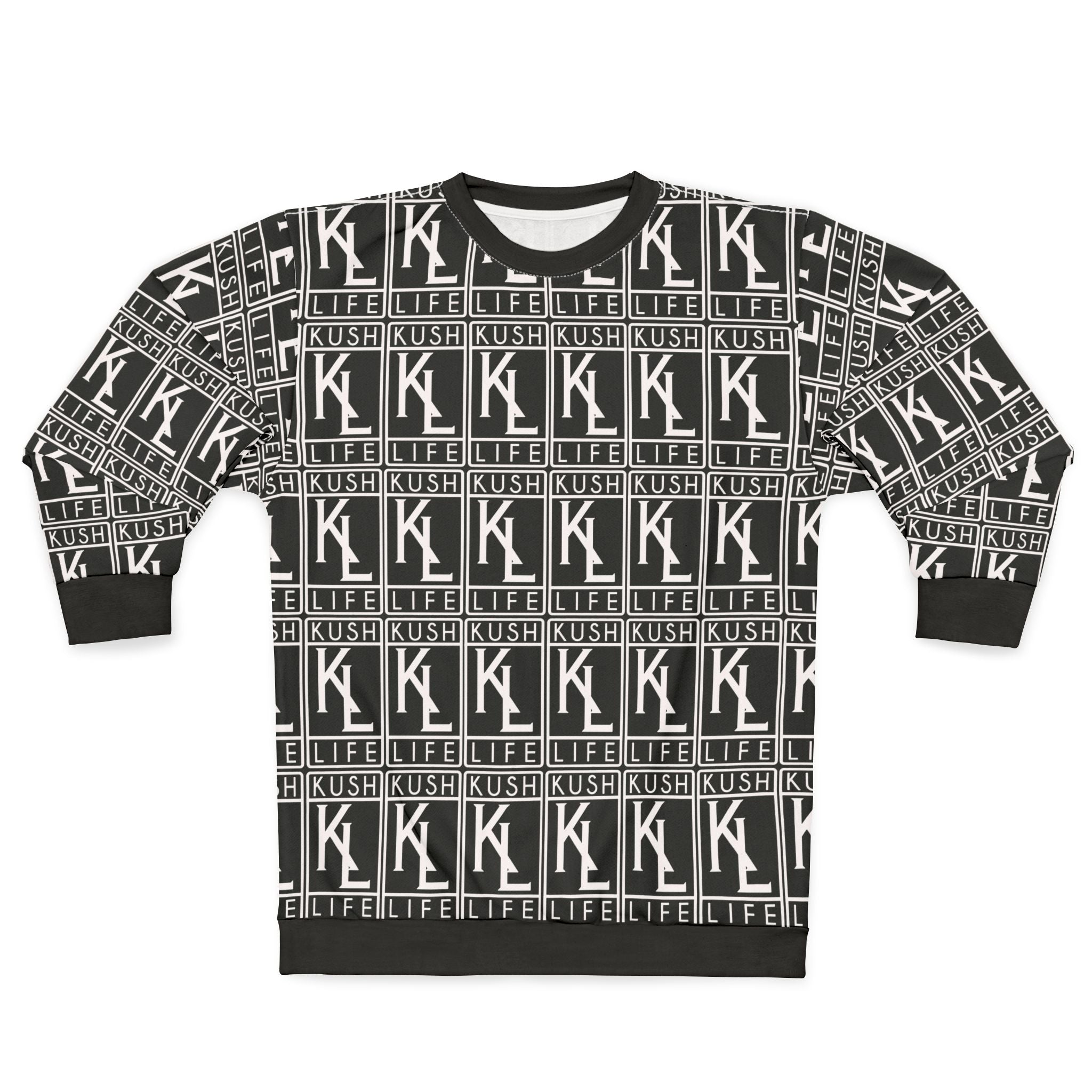 Kushlife OG Logo Monogram - Unisex Sweatshirt (AOP)