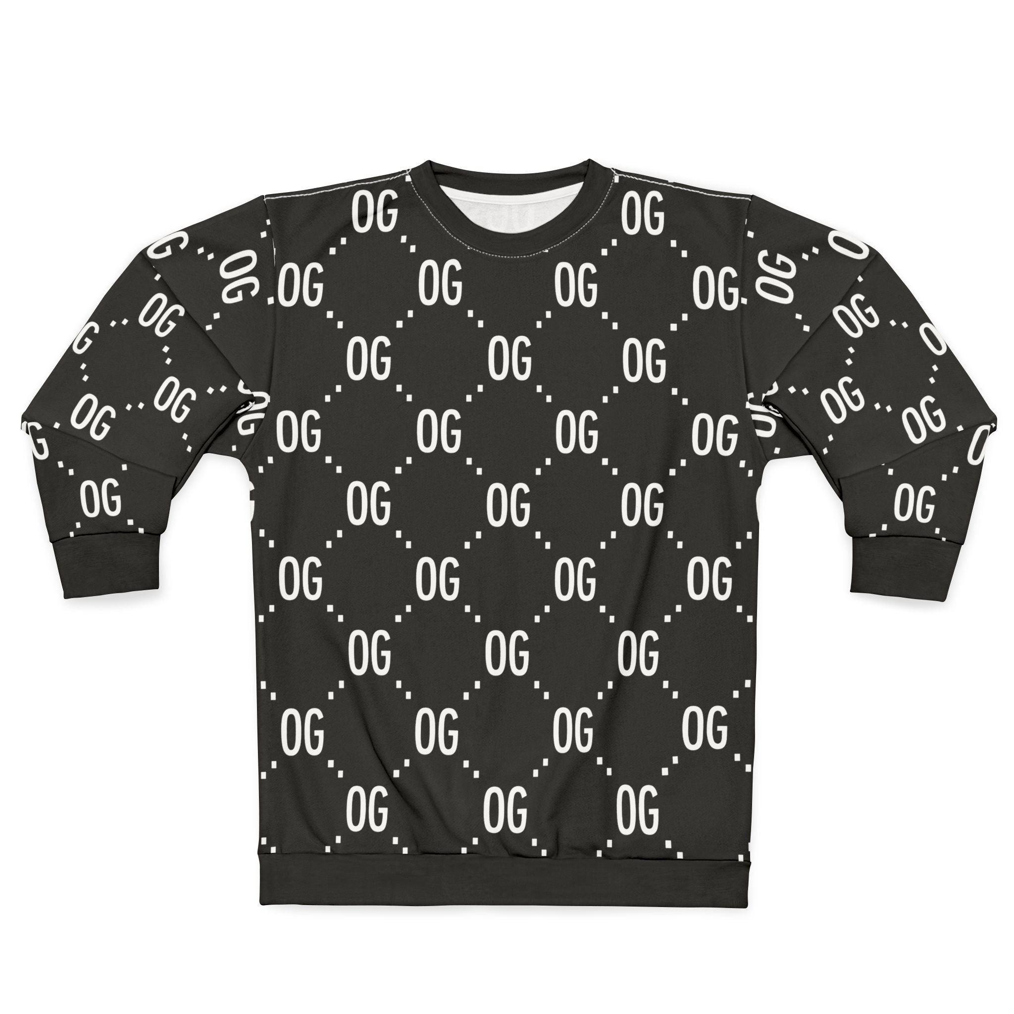 Kush Life "OG x OG" Logo Monogram - Unisex Sweatshirt (AOP)