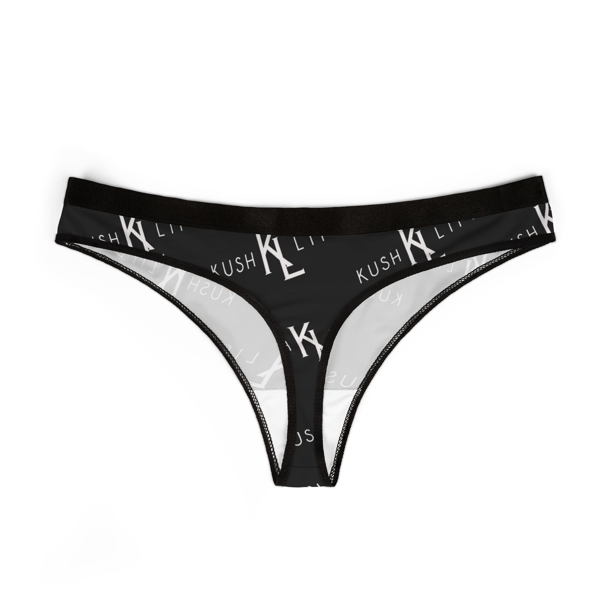 Kush KL Life Classic Logo Monogram - Women's Thongs (AOP)