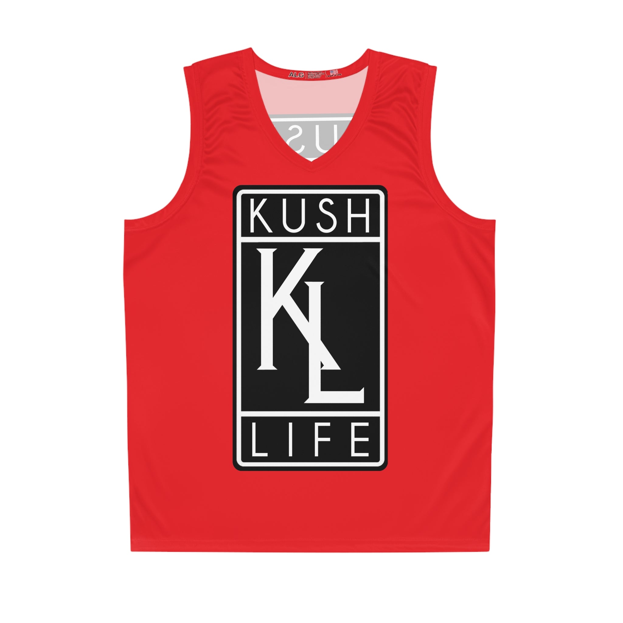 Kush Life OG Logo - Ruby Basketball Jersey (AOP)
