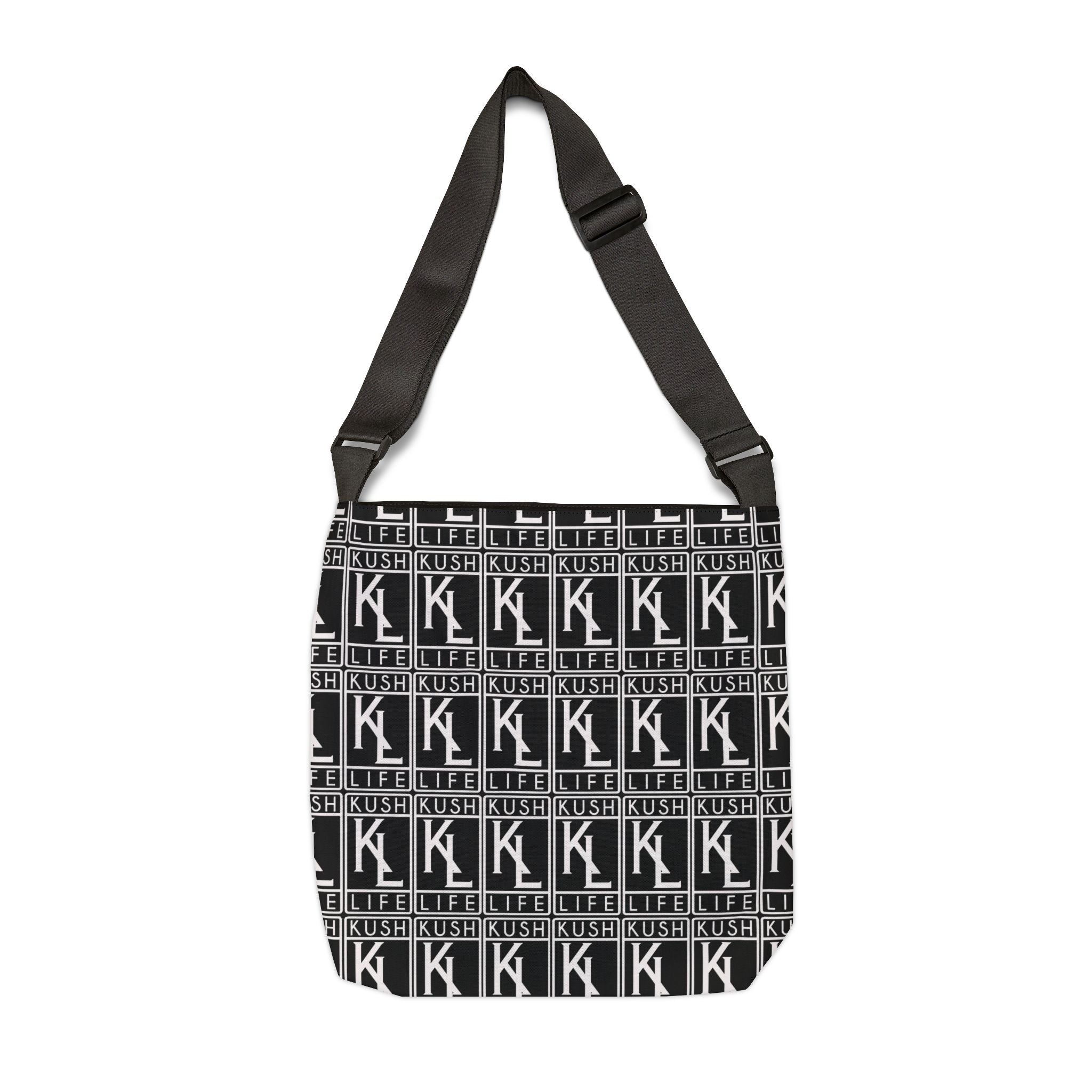 Kushlife OG Logo Monogram - Adjustable Tote Bag (AOP)