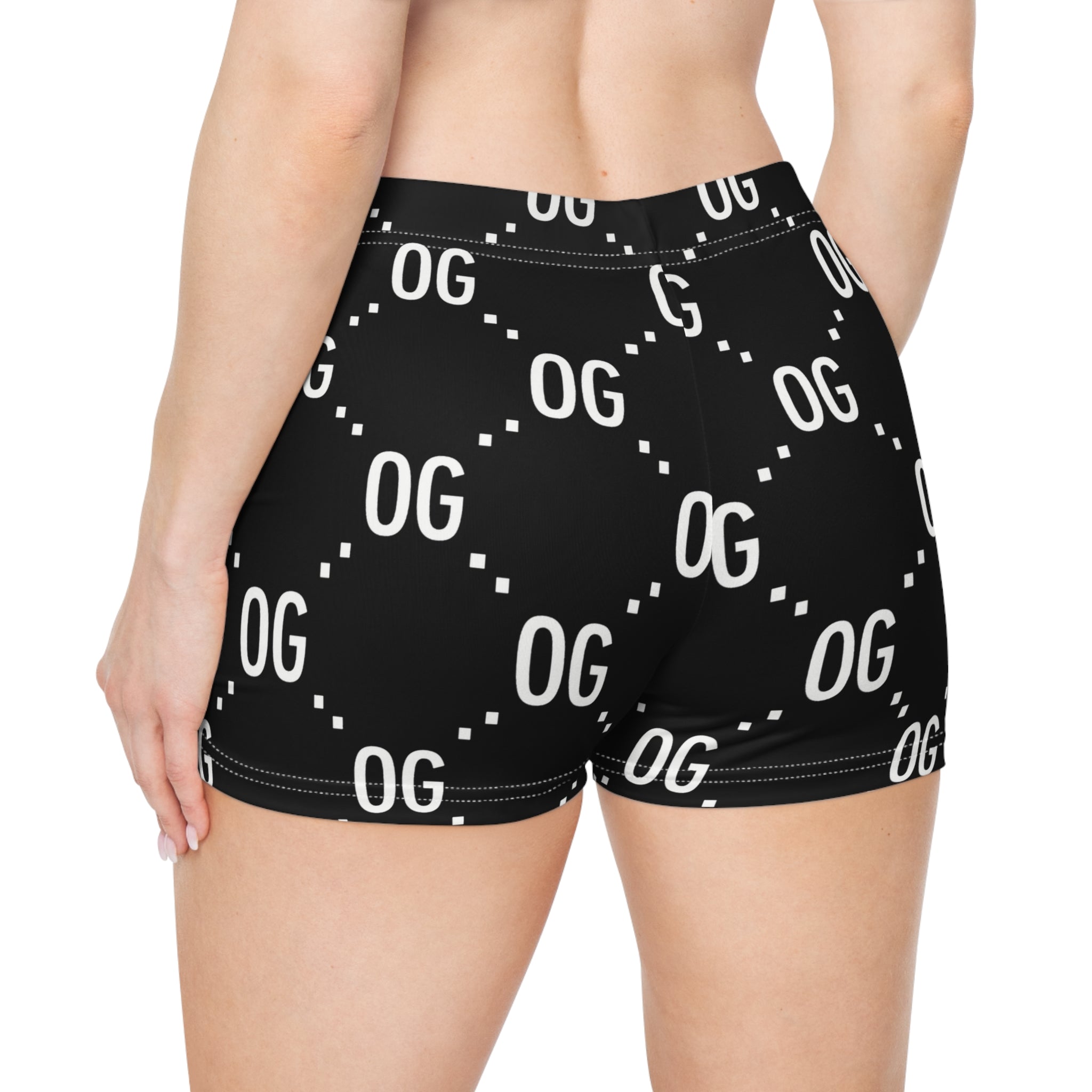 KushLife "OG xOG" Logo Monogram - Women's Shorts (AOP)