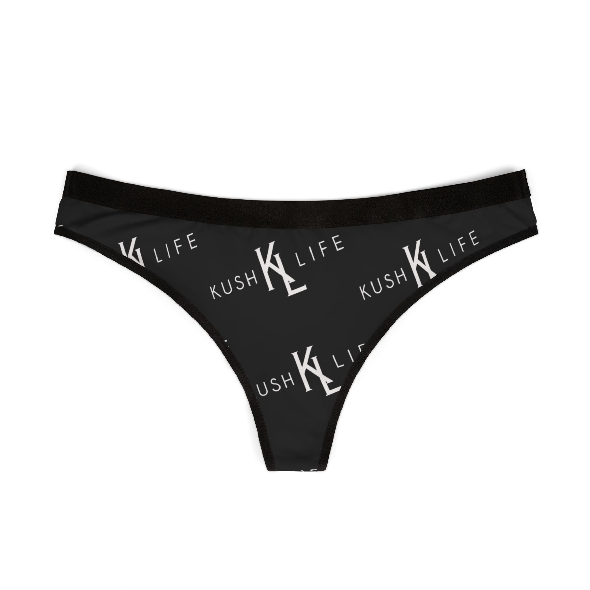 Kush KL Life Classic Logo Monogram - Women's Thongs (AOP)