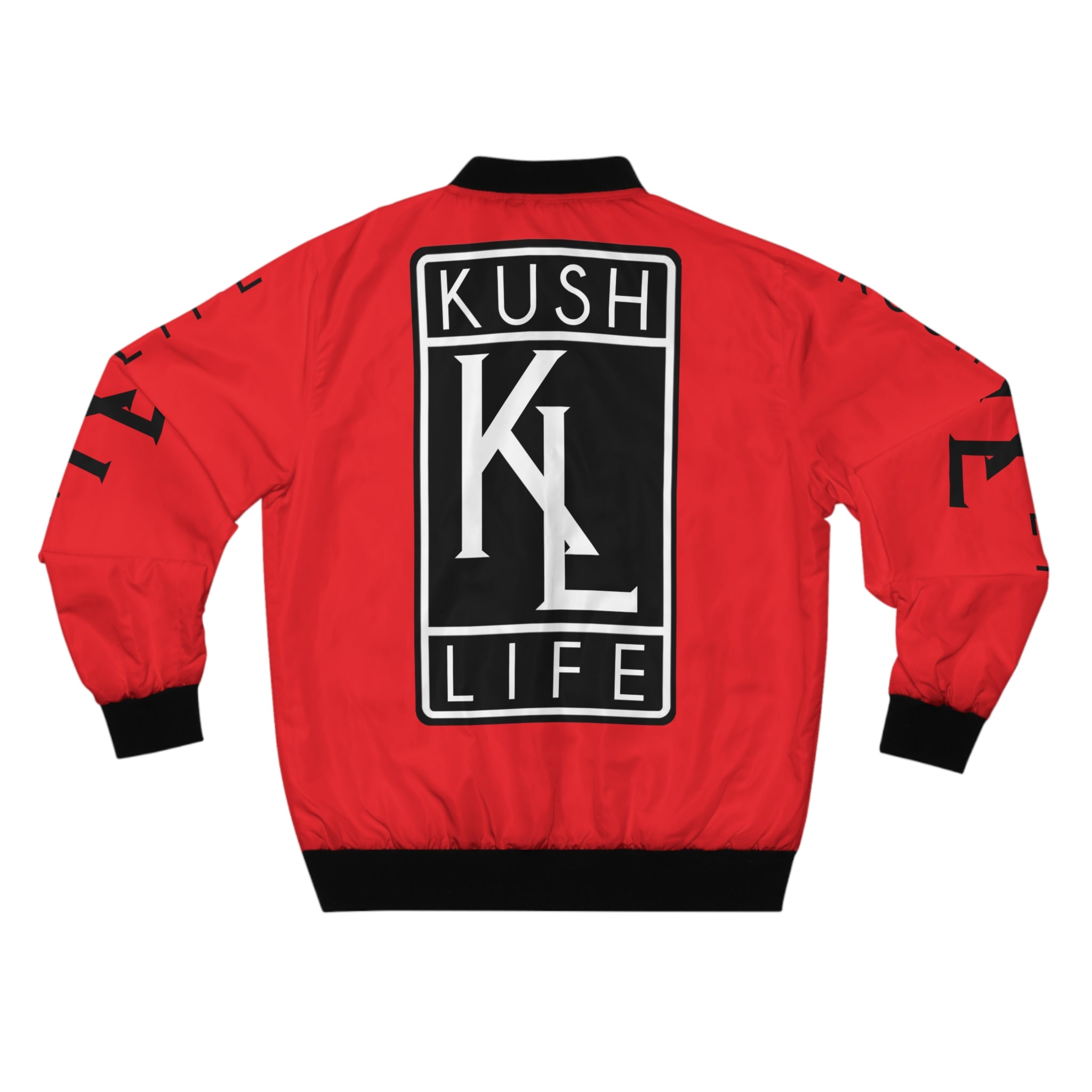 Kushlife OG Logo - Ruby Bomber Jacket, Stylish Outerwear, Streetwear Fashion, Cool Gift for Him, Casual Layering Piece, Trendy Men’s Fashion