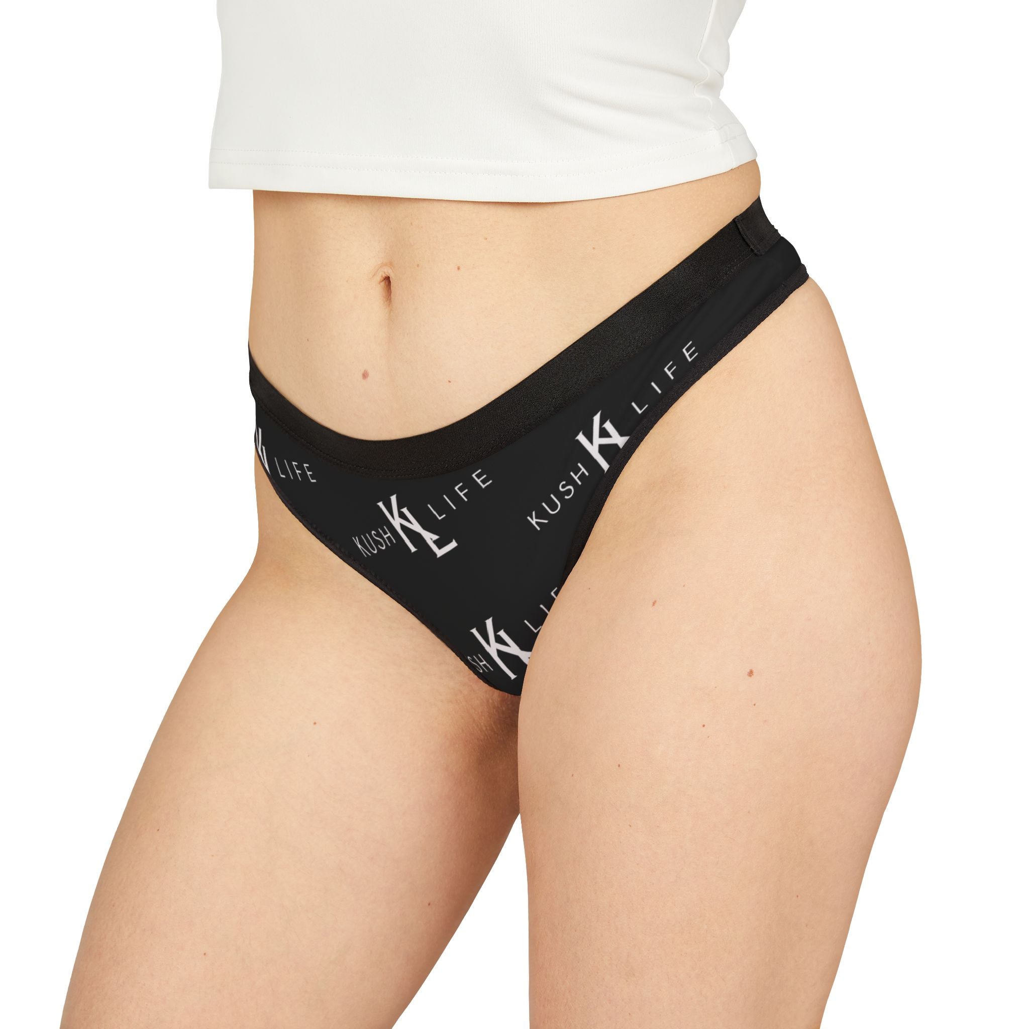 Kush KL Life Classic Logo Monogram - Women's Thongs (AOP)