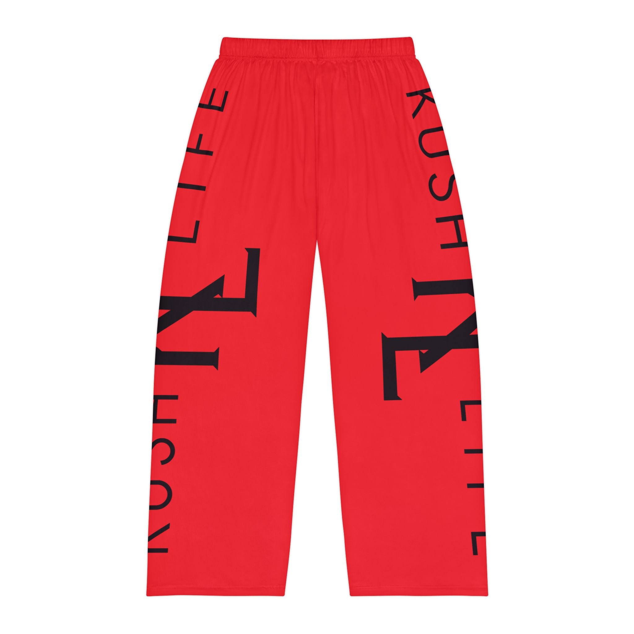 Kush Life Classic Logo Monogram - Ruby Men's Pajama Pants (AOP)