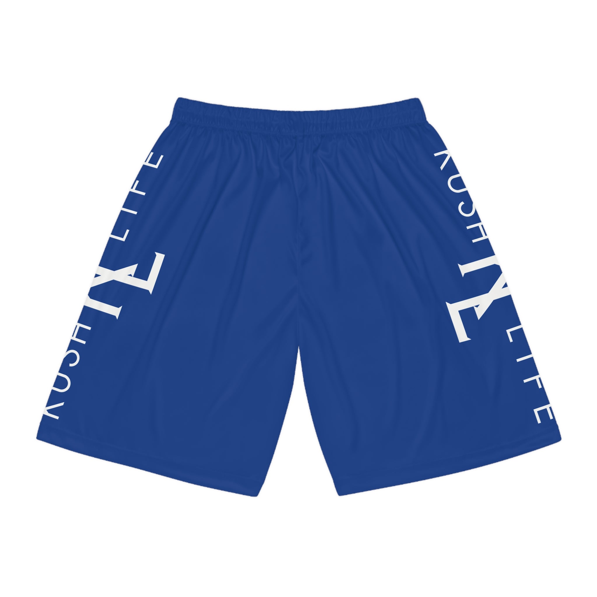 Kush KL Life Classic Logo - Royal Basketball Shorts (AOP)