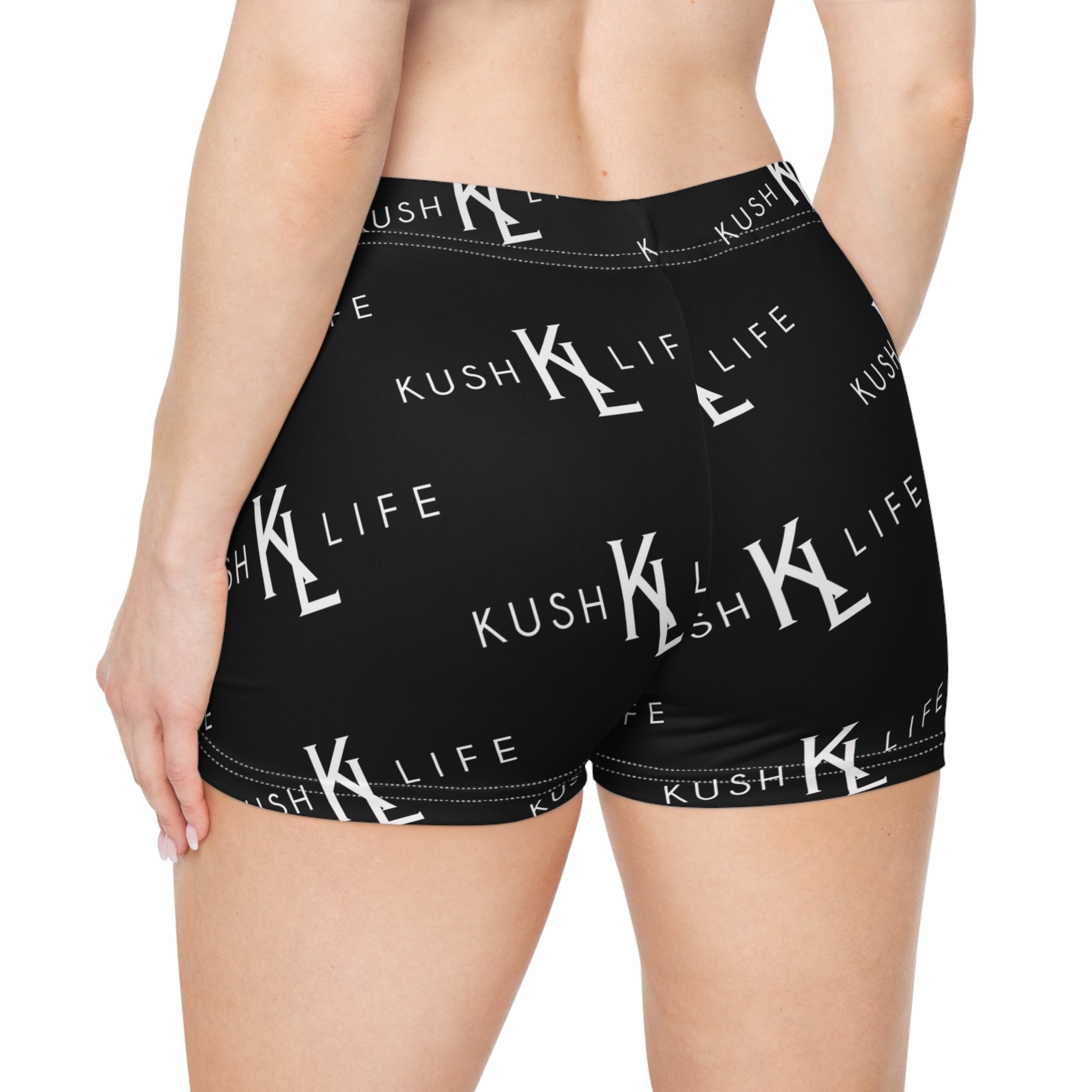 Kush KL Life Classic Logo Pattern Women's Shorts (AOP)