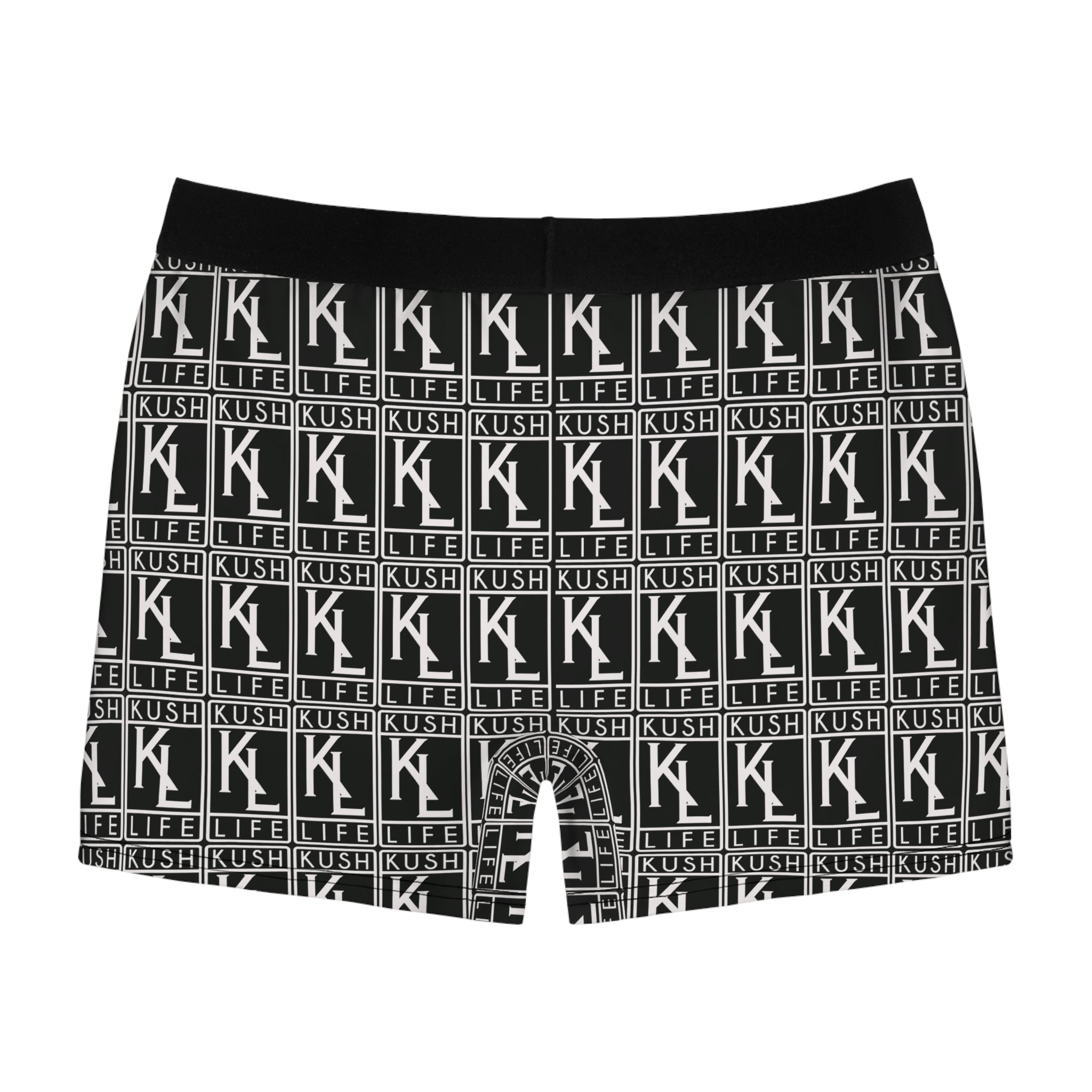 Kush Life OG Logo Monogram - Men's Boxer Briefs - Kush Life AOP Print, Comfortable Underwear, Trendy Gift, Daily Wear, Streetwear Style, Unique Loungewear