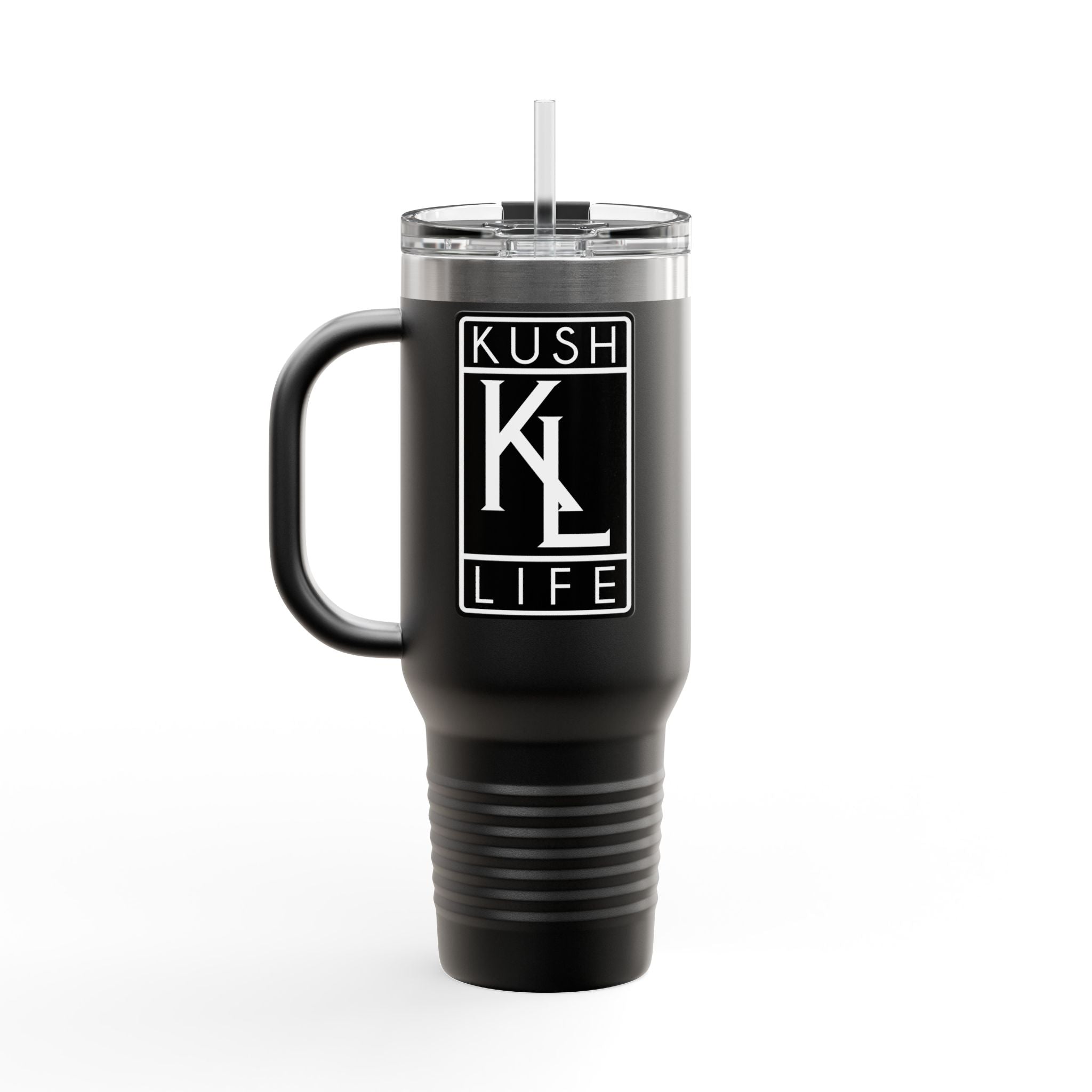 Kush Life OG Logo Insulated Travel Mug | 40oz Coffee Tumbler, Personalized Gift for Coffee Lovers, Outdoor Adventures, Eco-Friendly Travel Cup