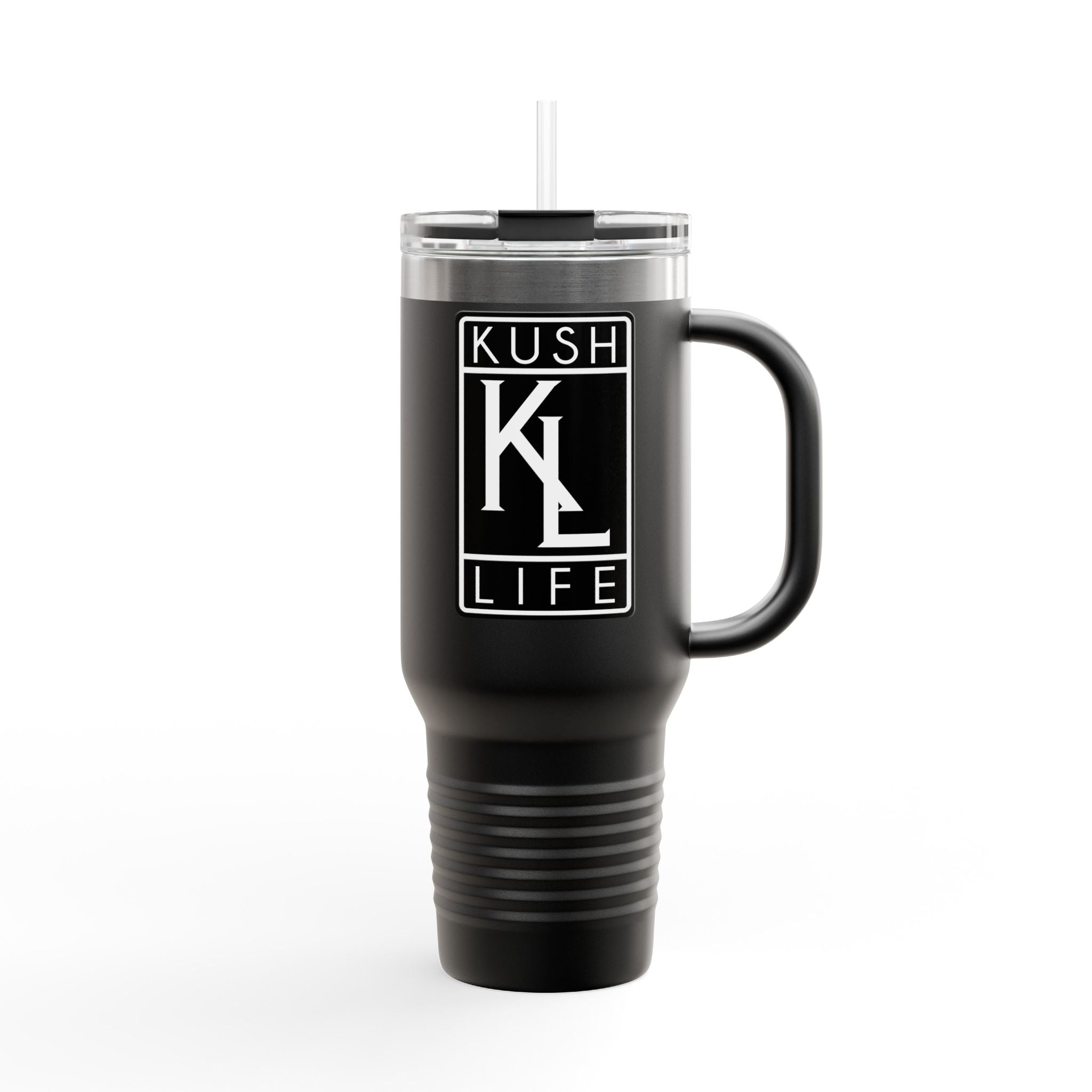 Kush Life OG Logo Insulated Travel Mug | 40oz Coffee Tumbler, Personalized Gift for Coffee Lovers, Outdoor Adventures, Eco-Friendly Travel Cup