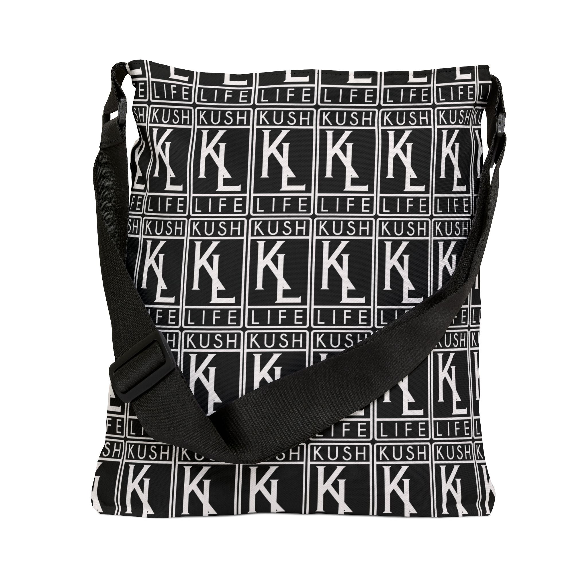 Kushlife OG Logo Monogram - Adjustable Tote Bag (AOP)