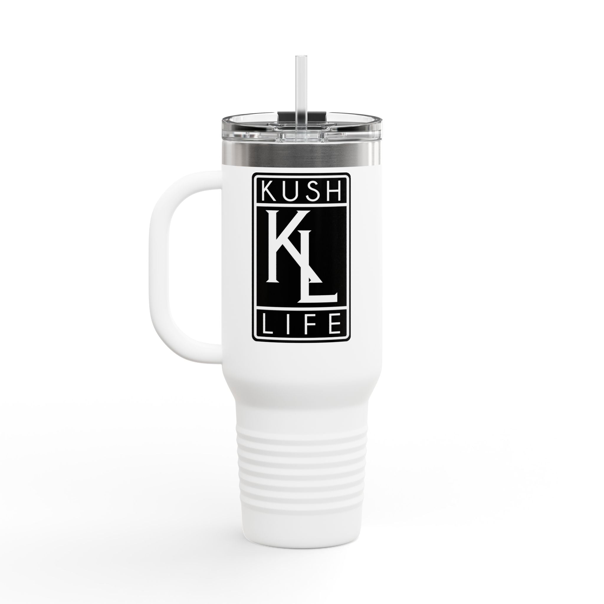 Kush Life OG Logo Insulated Travel Mug | 40oz Coffee Tumbler, Personalized Gift for Coffee Lovers, Outdoor Adventures, Eco-Friendly Travel Cup