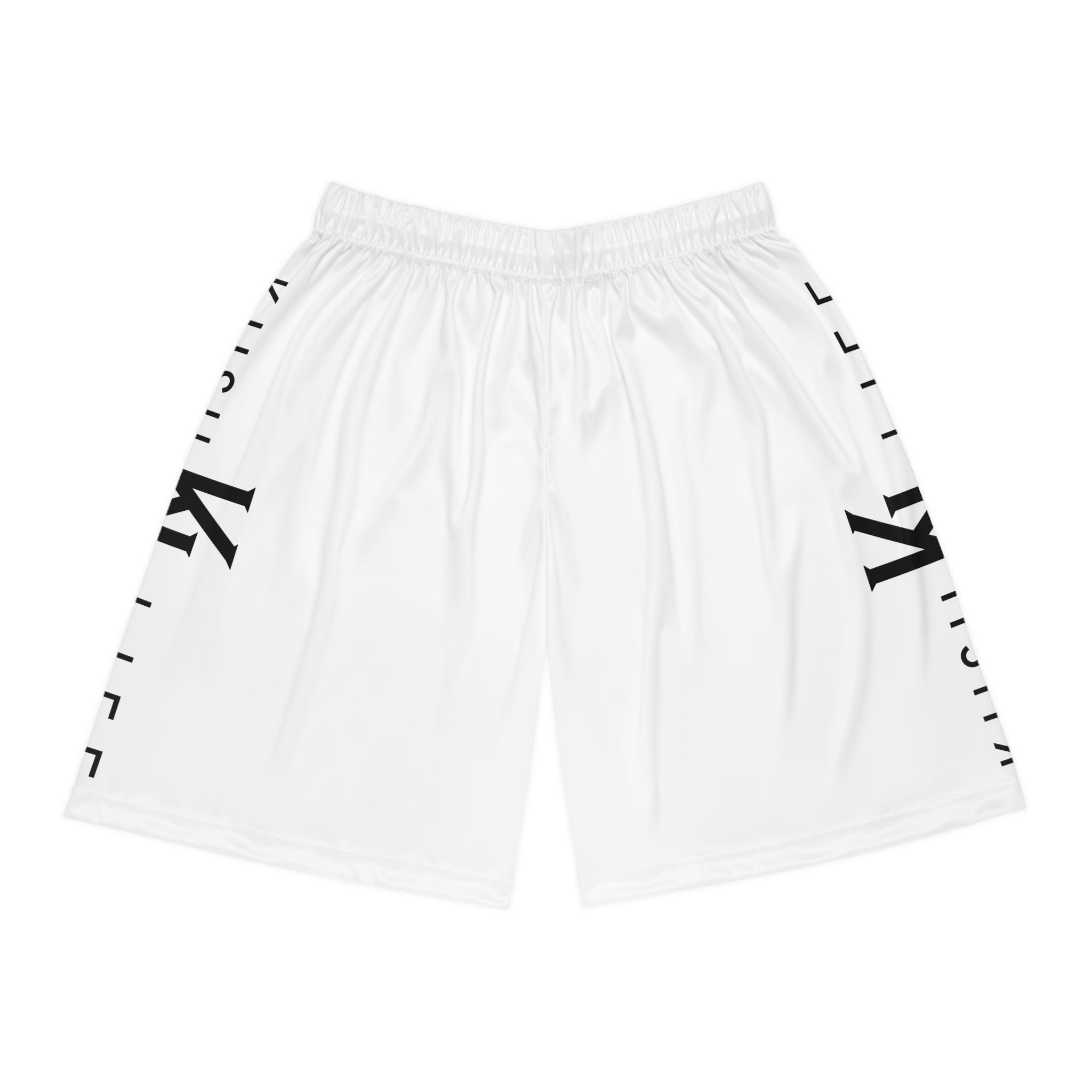 Kush KL Life Classic Logo - Snow Basketball Shorts (AOP)