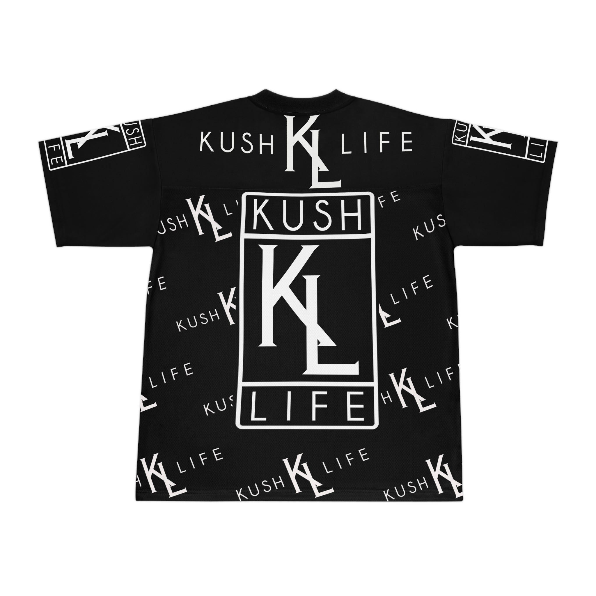 Kush KL Life Classic Logo Pattern Custom - Unisex Football Jersey, Sporty Apparel, Casual Wear, Game Day Outfit, Streetwear, Gift for Athletes