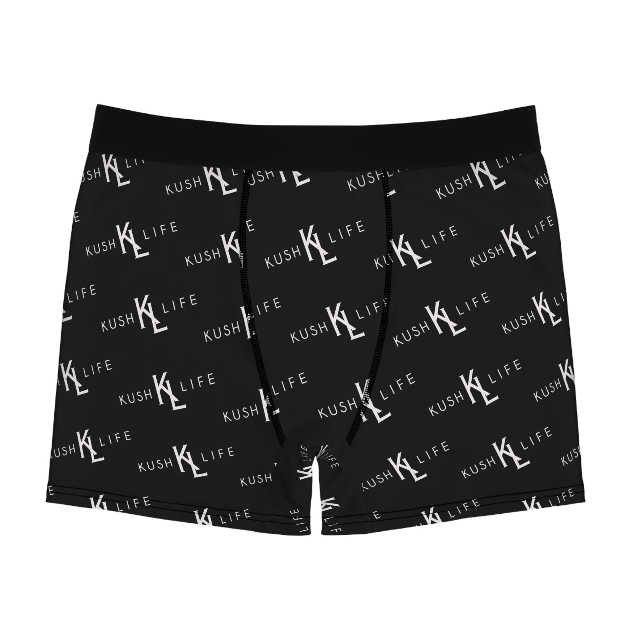 Kush KL Life Classic logo - Men's Boxer Briefs - Kush Life AOP Print, Comfortable Underwear, Trendy Gift, Daily Wear, Streetwear Style, Unique Loungewear