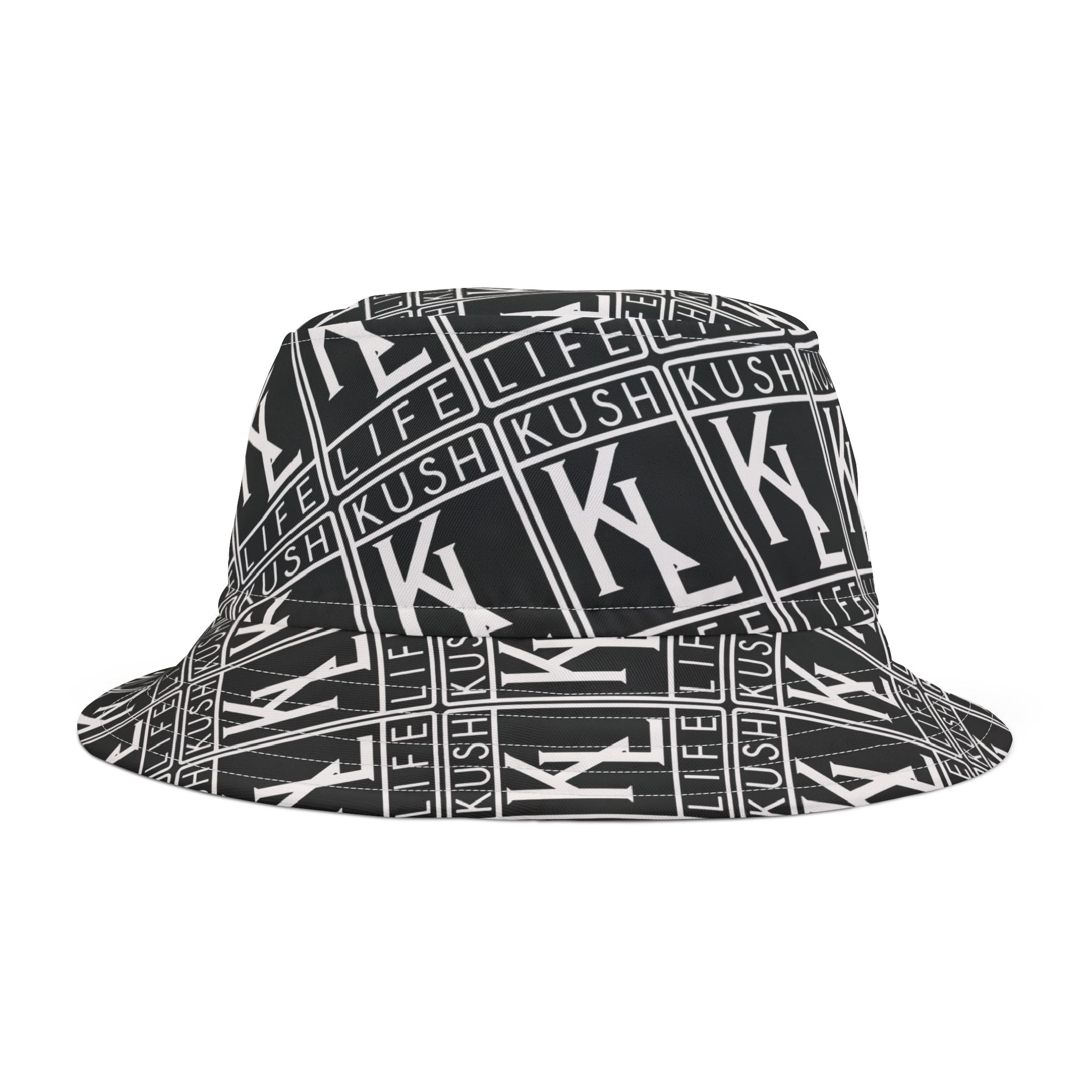 Kushlife OG Logo Monogram Bucket Hat (AOP)