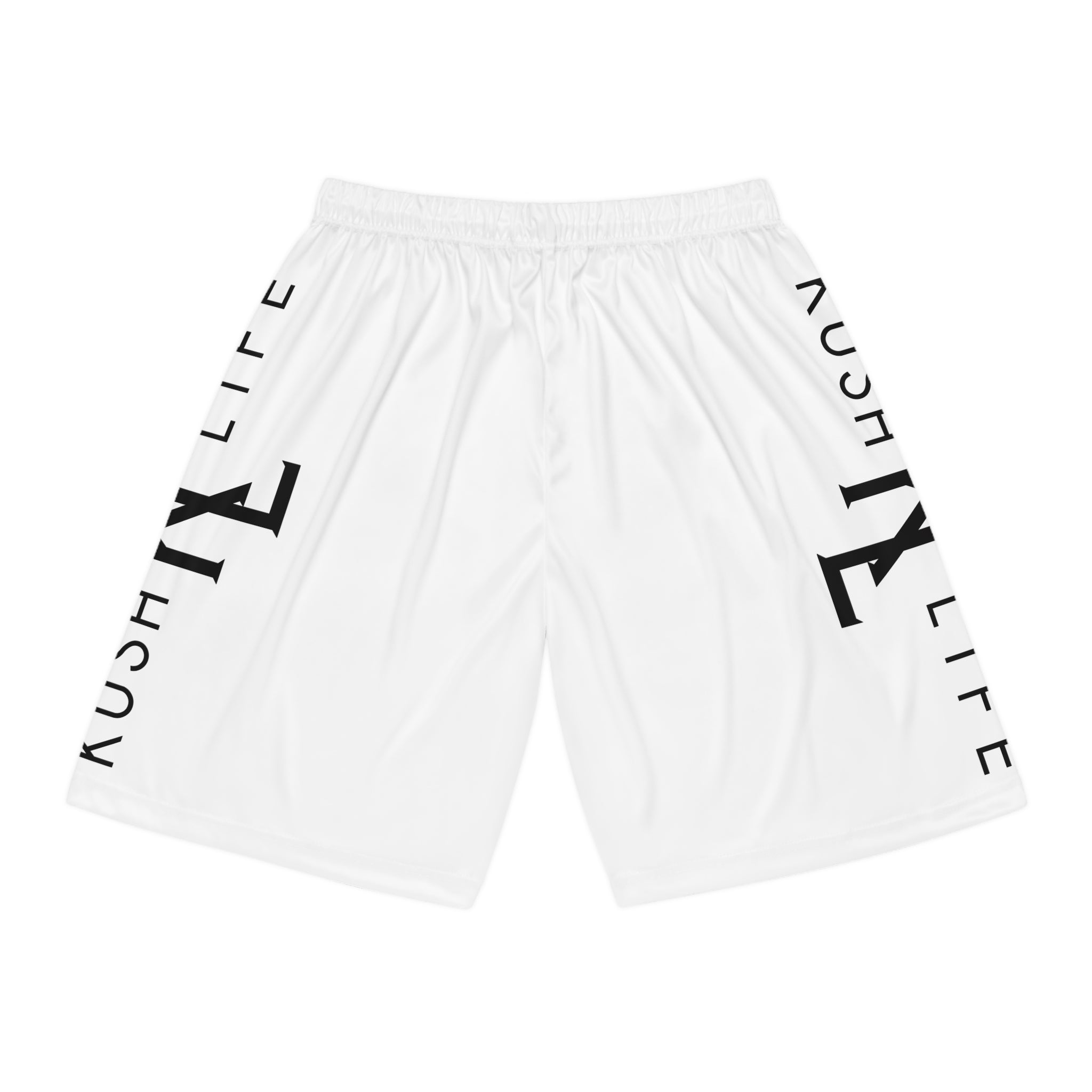 Kush KL Life Classic Logo - Snow Basketball Shorts (AOP)