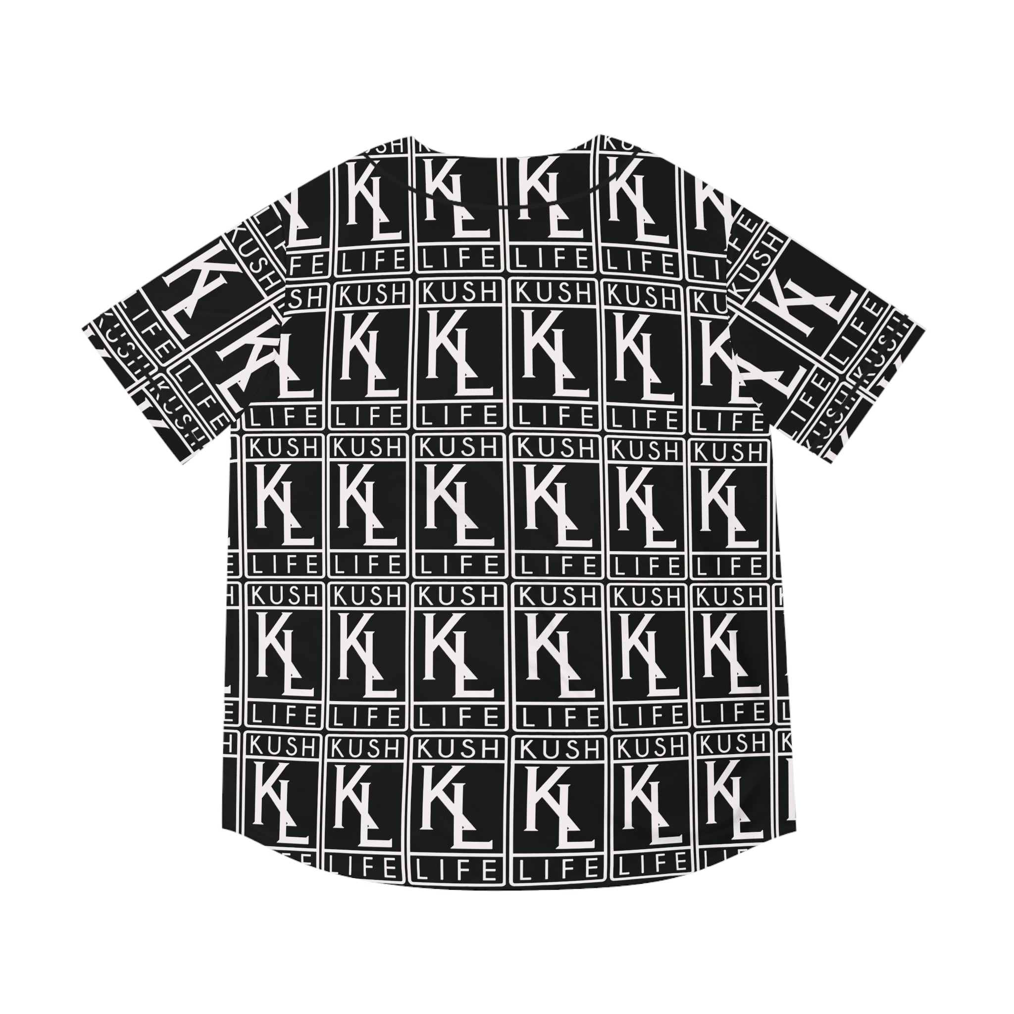 Kush Life OG Logo Monogram Men's Baseball Jersey (AOP)