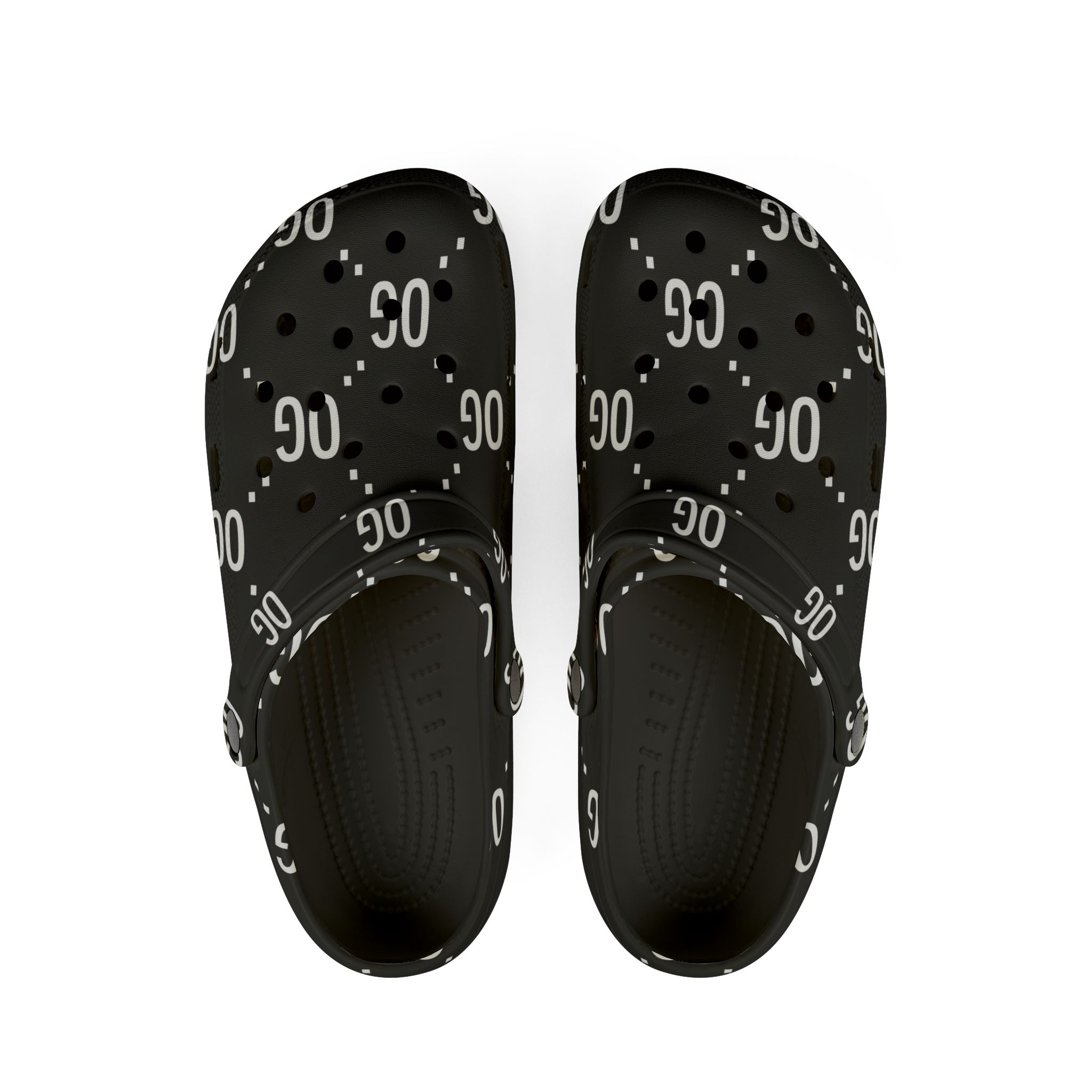 Kushlife "OG x OG" Logo Monogram - Stylish EVA Foam Rubber Shoes - Trendy Comfort Footwear, Casual Summer Clogs, Everyday Slip-Ons, Gift for Her