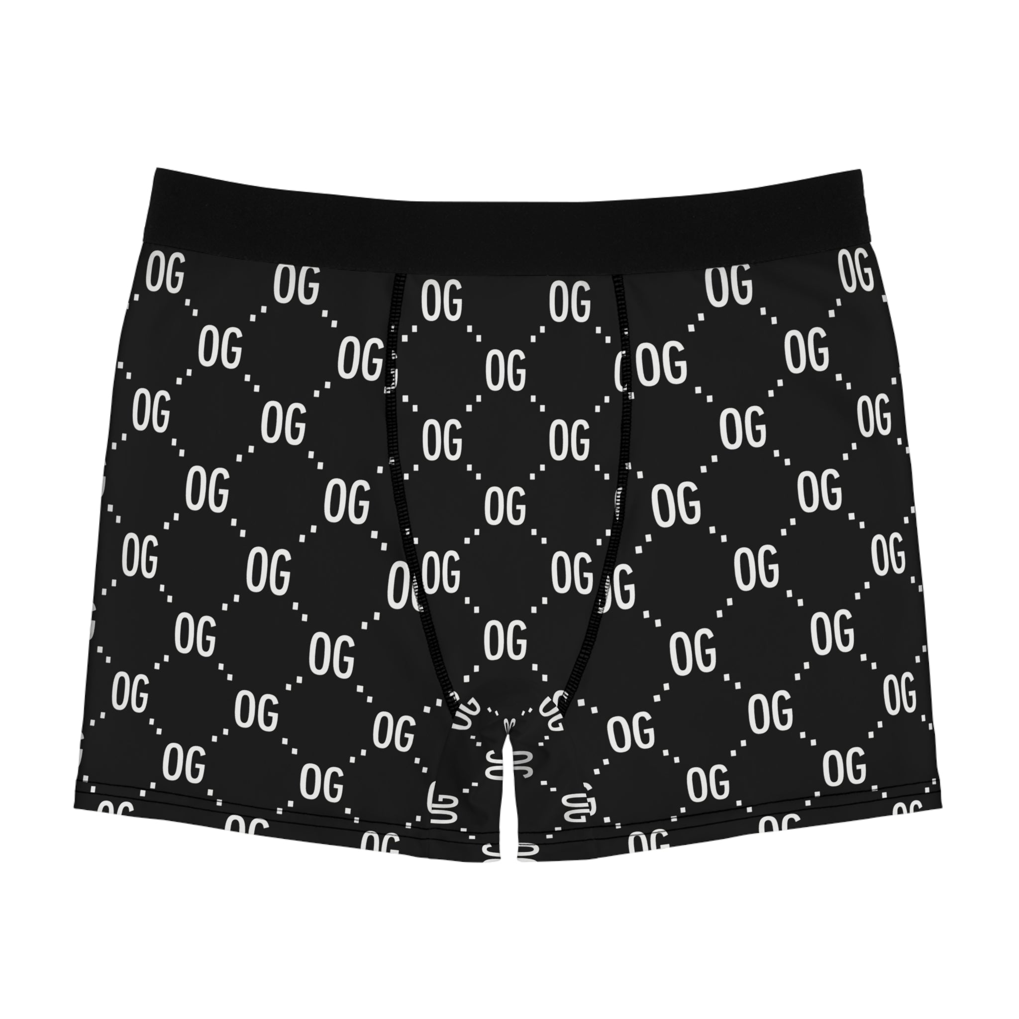 Kush Life "OG x OG" Logo Monogram - Men's Boxer Briefs - Kush Life AOP Print, Comfortable Underwear, Trendy Gift, Daily Wear, Streetwear Style, Unique Loungewear
