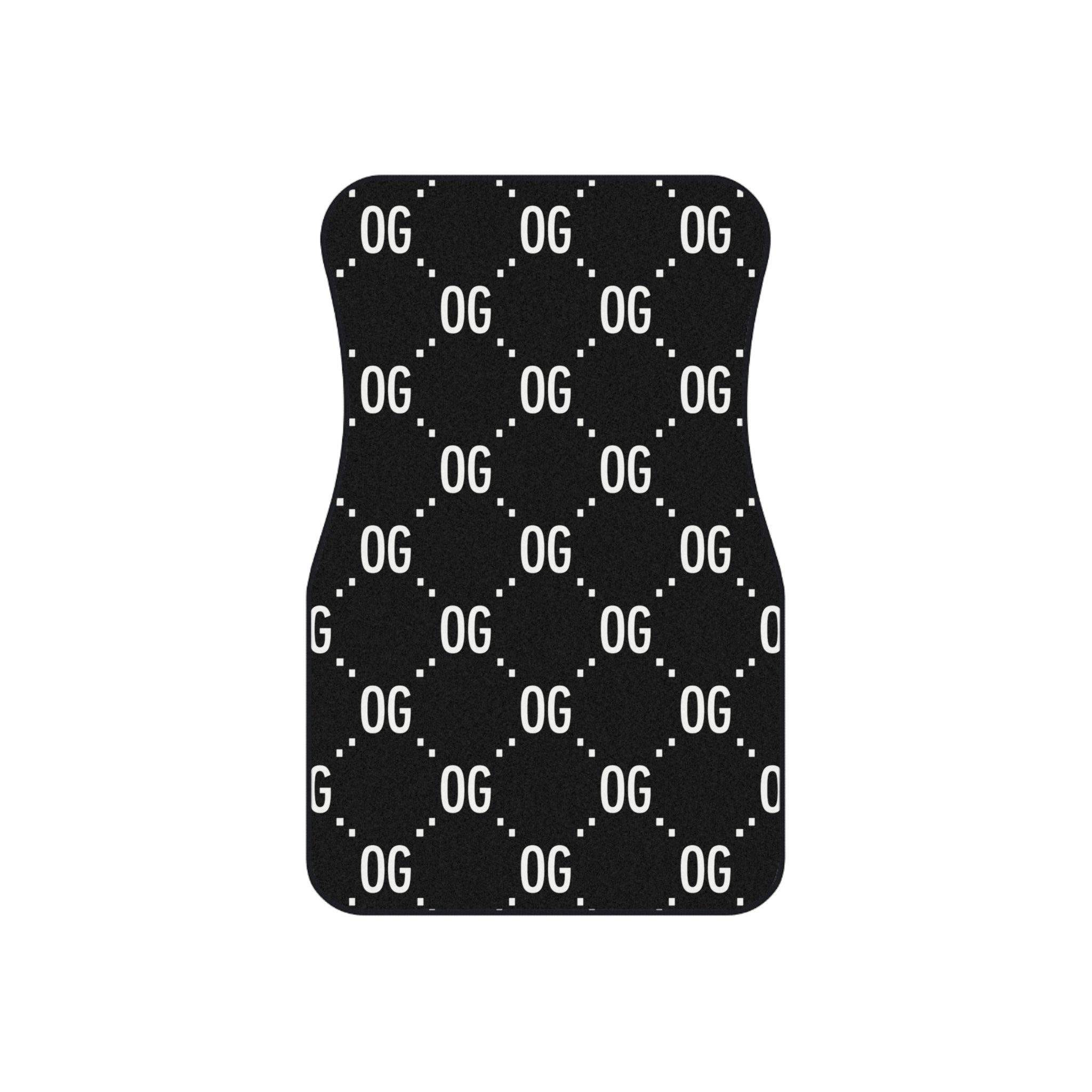 Kush Life "OG x OG" Logo Monogram - Mats Set | Durable Auto Floor Mats for Stylish Ride | Perfect Gift for Car Lovers, Hip Hop Enthusiasts, and More!