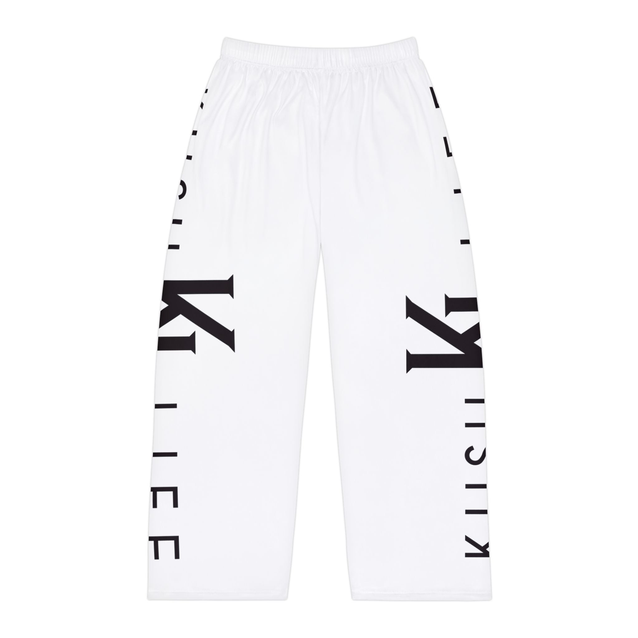 Kush Life Classic Logo Monogram - Snow Men's Pajama Pants (AOP)
