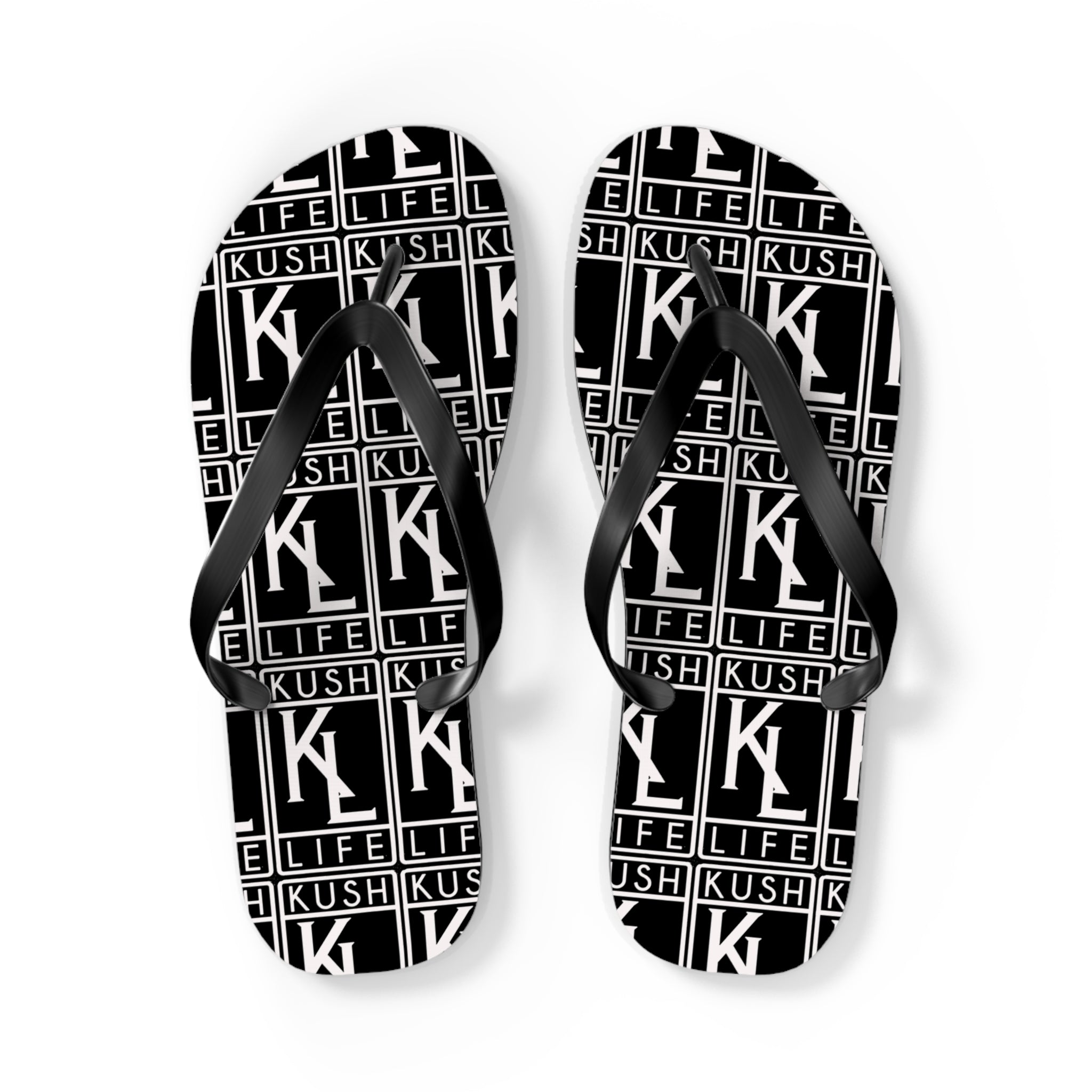 Kush Life OG Logo Monogram Flip Flops