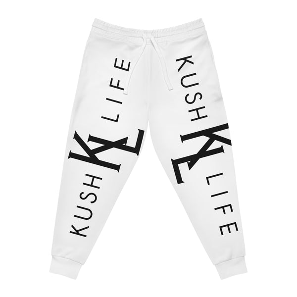 Kush KL Life Classic Logo - Snow Ebony Athletic Joggers (AOP)