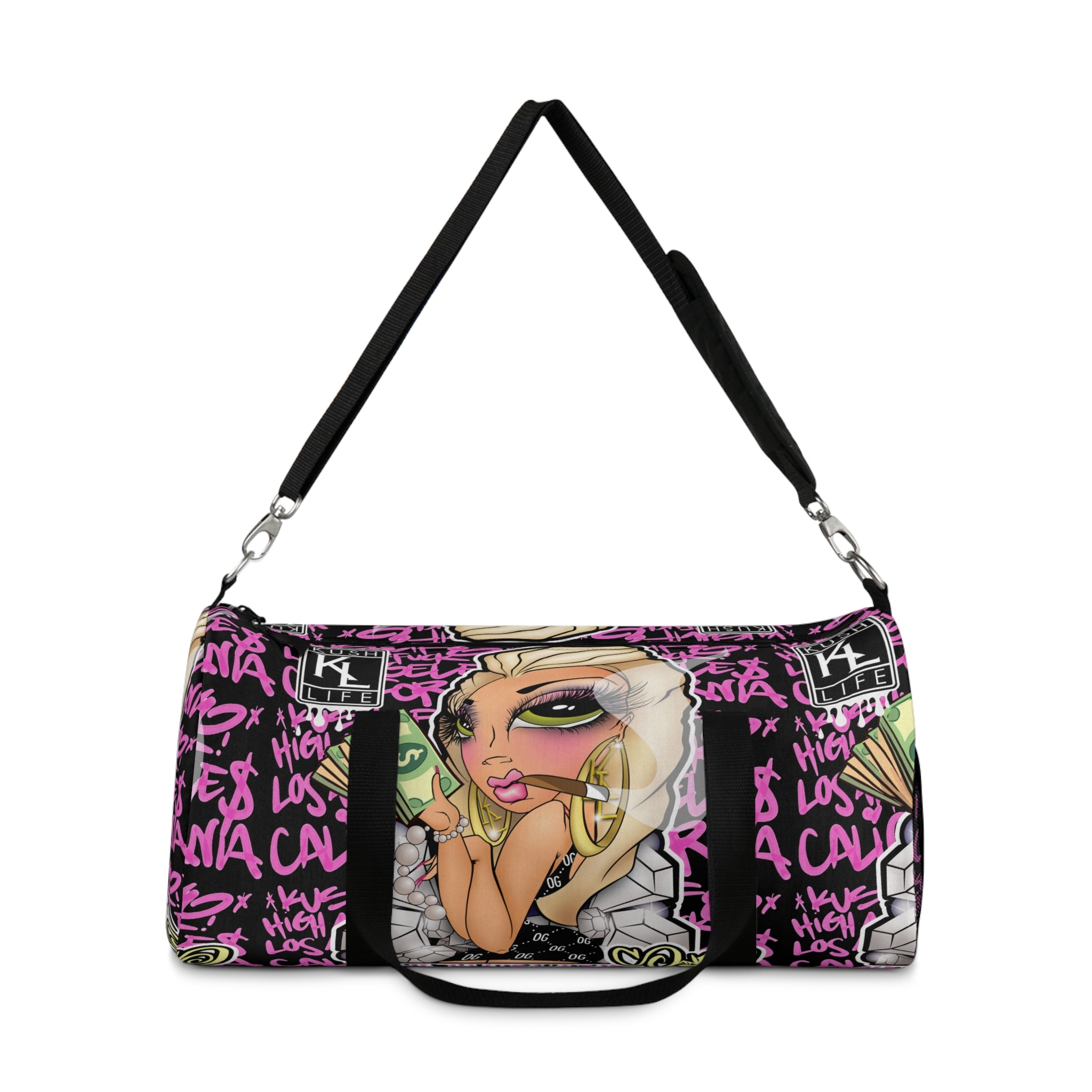 Kushlife x Sandoner - Graffiti Babe Duffel Bag