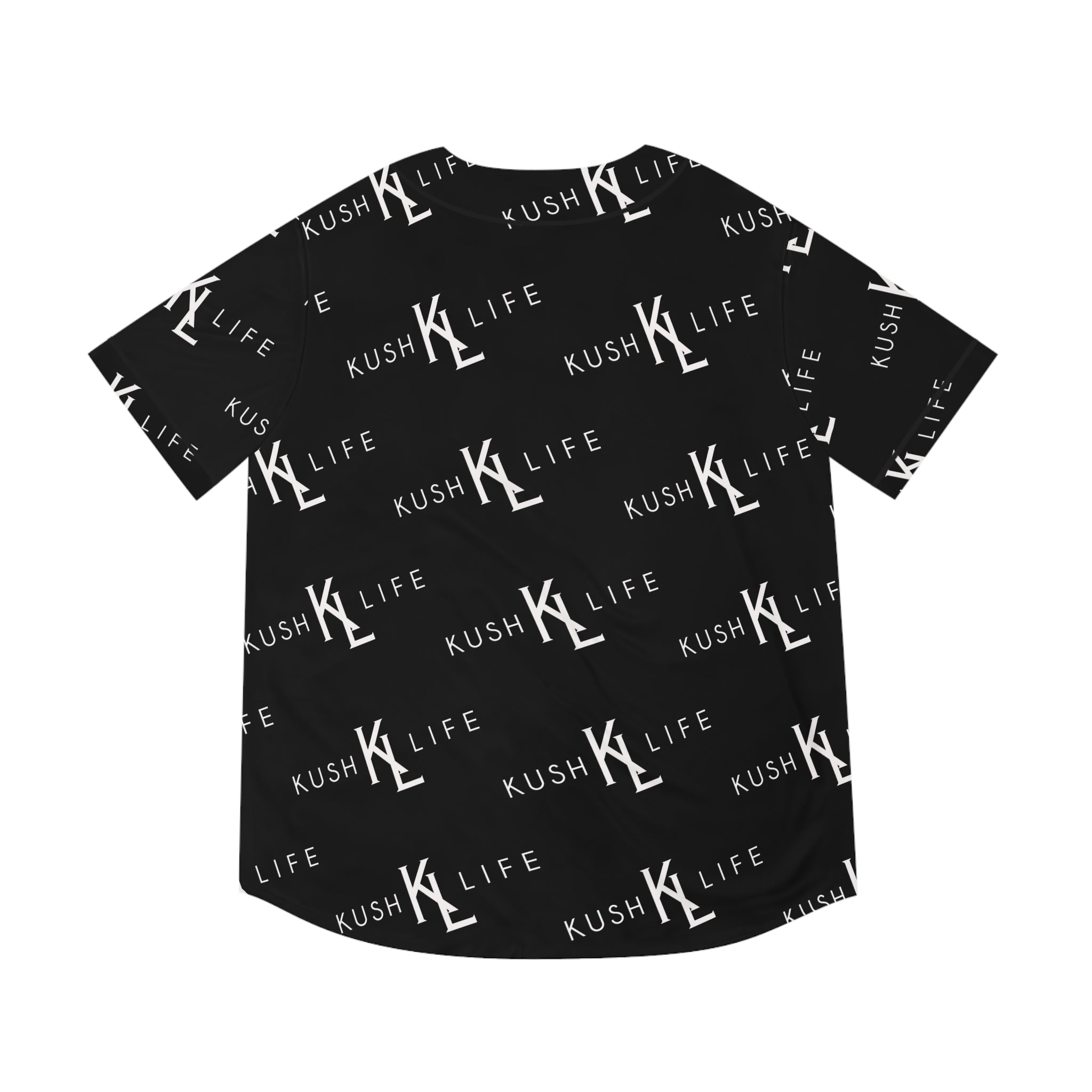 Kush KL Life Classic Logo Pattern - Men's Baseball Jersey (AOP)