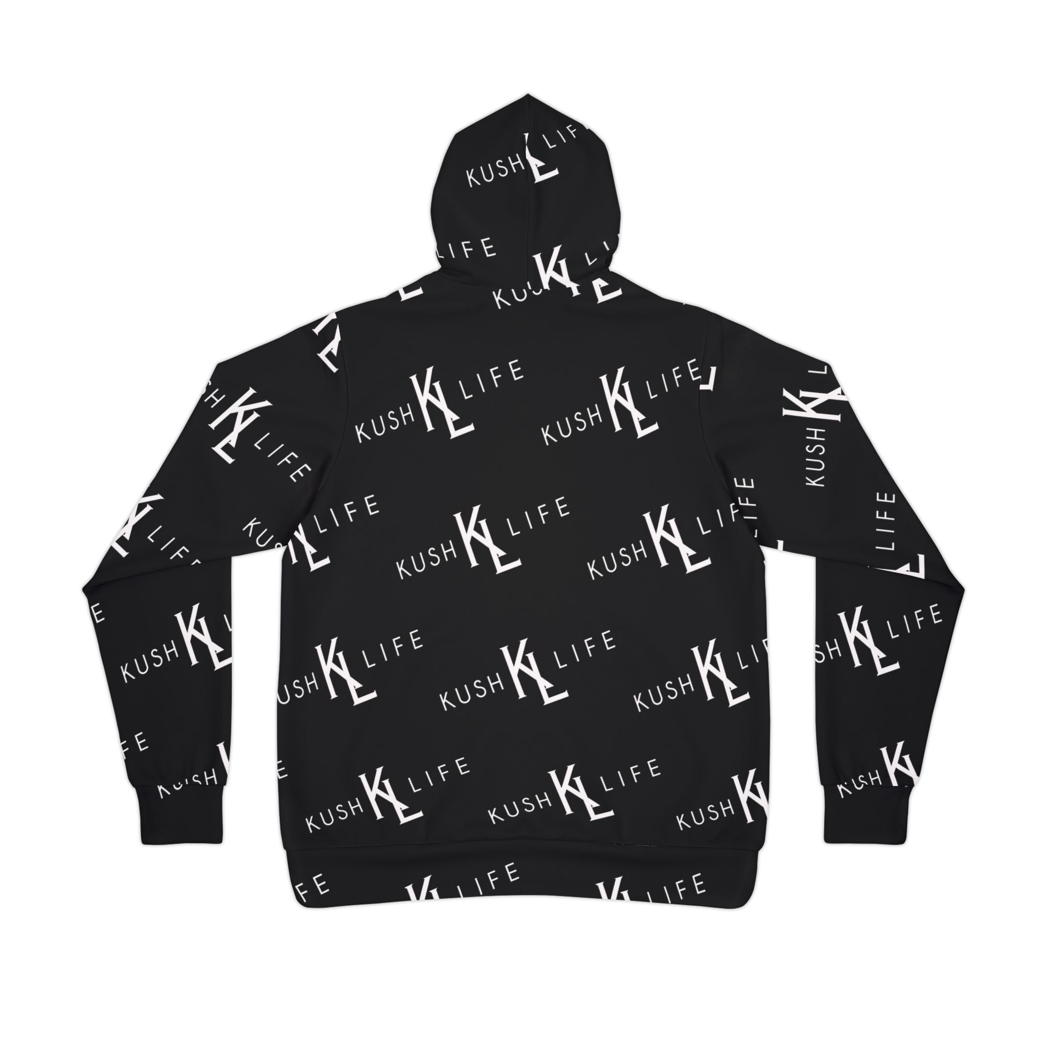 Kush KL Life Classic logo Pattern - Athletic Hoodie, Stylish Sportswear, Perfect for Athletes, Gift for Fitness Lovers, Cozy Fashion Statement