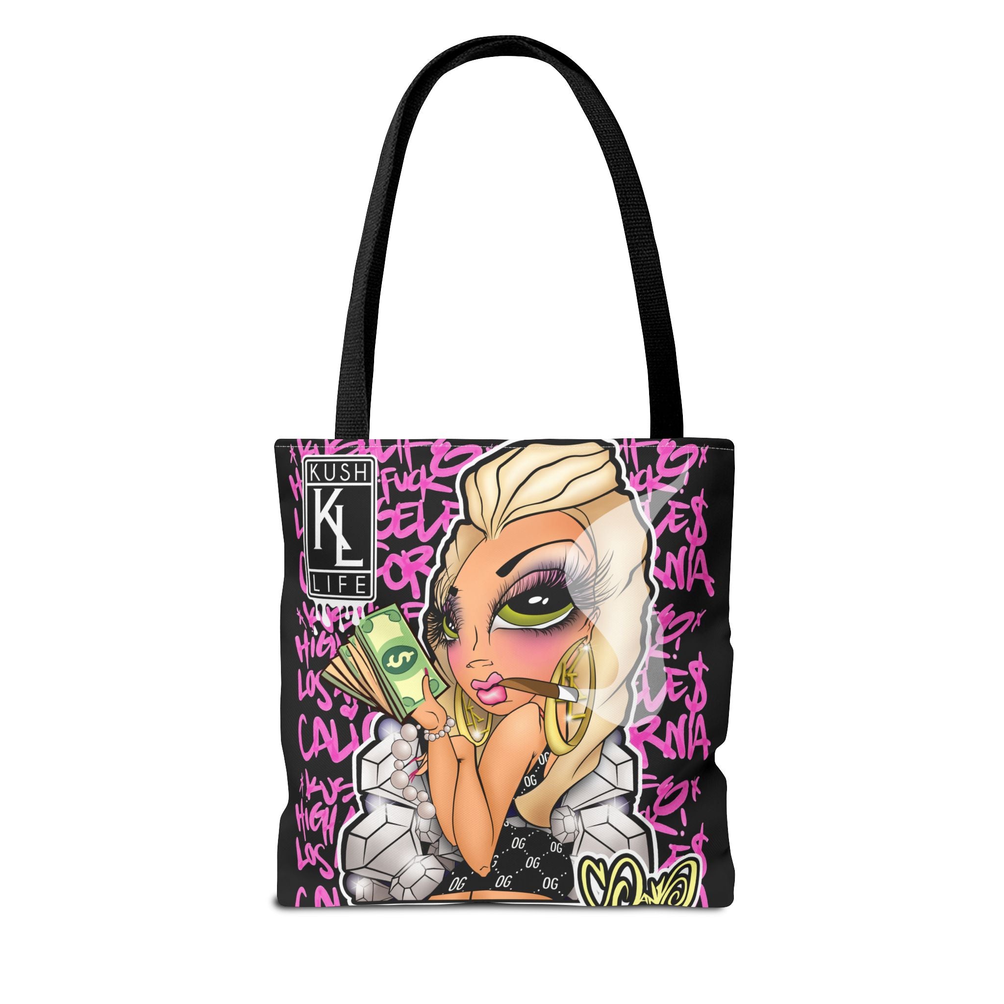 Kushlife x Sandoner - Graffiti Babe Tote Bag