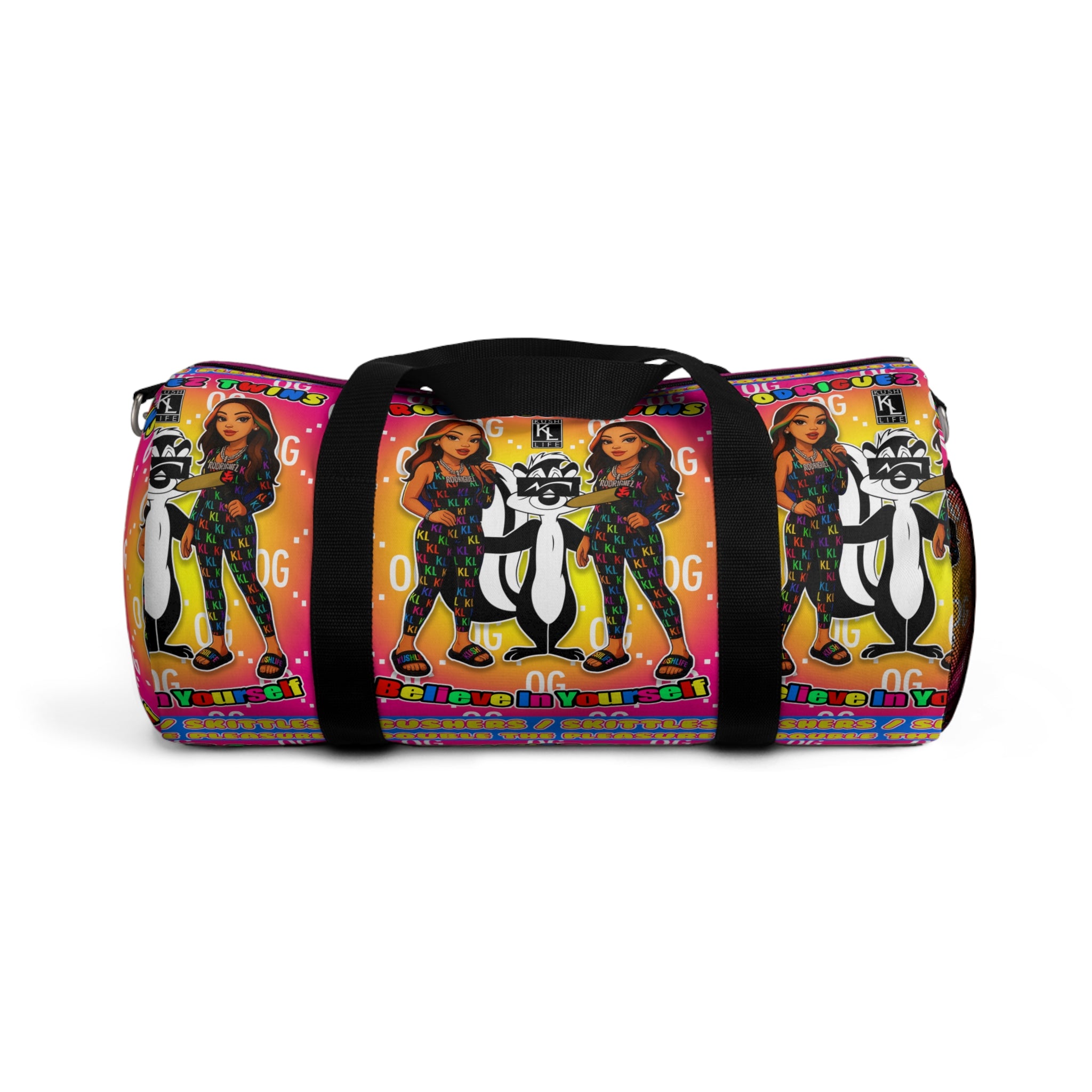Kushlife x Rodriguez Twins - Colorful Retro Duffel Bag