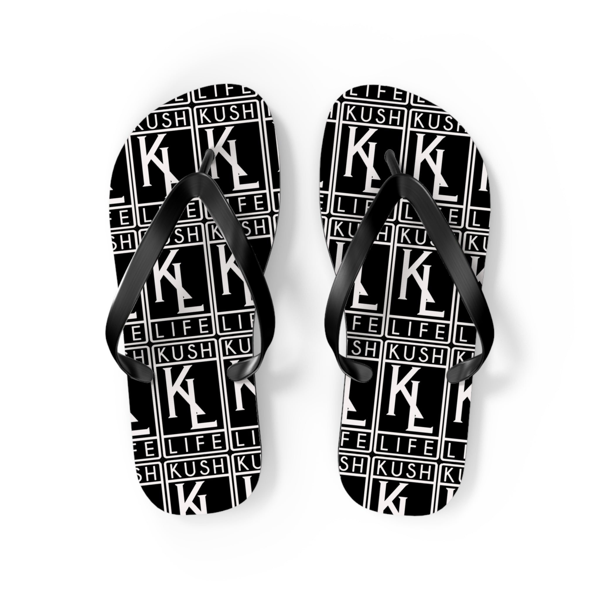 Kush Life OG Logo Monogram Flip Flops