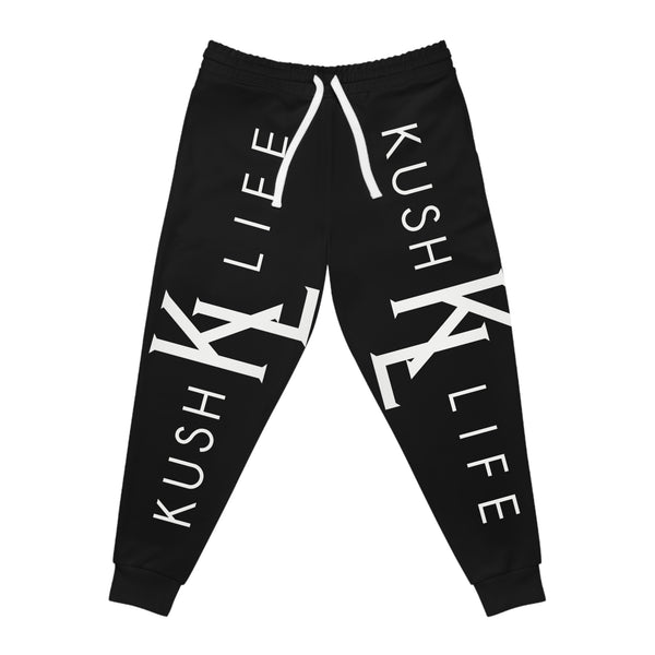 Kush KL Life Classic Logo - Ebony Athletic Joggers (AOP)