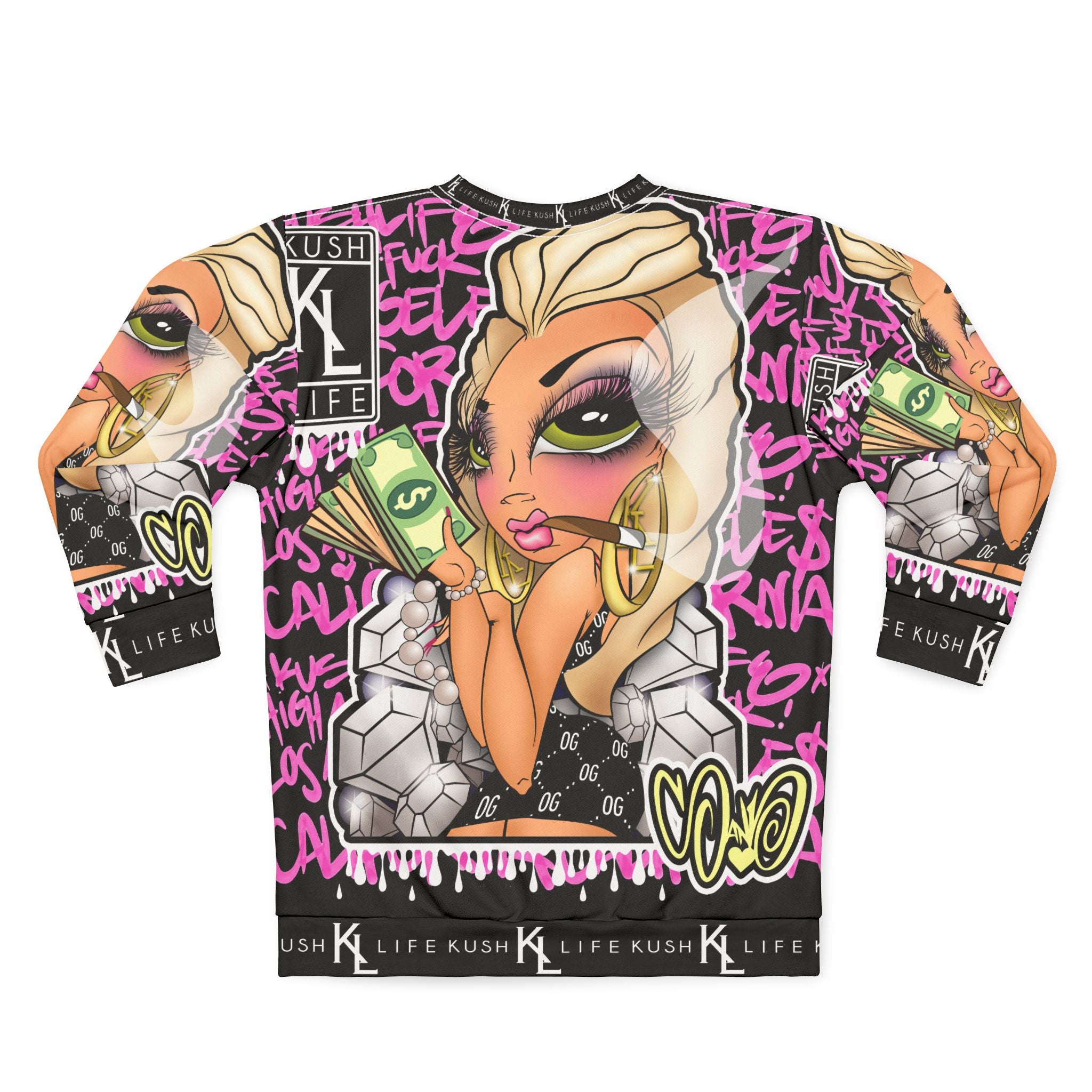 Kushlife x Sandoner - Graffiti Babe Sweatshirt