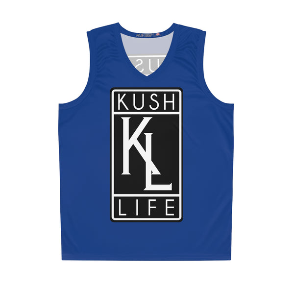 Kush Life OG Logo - Royal Basketball Jersey (AOP)