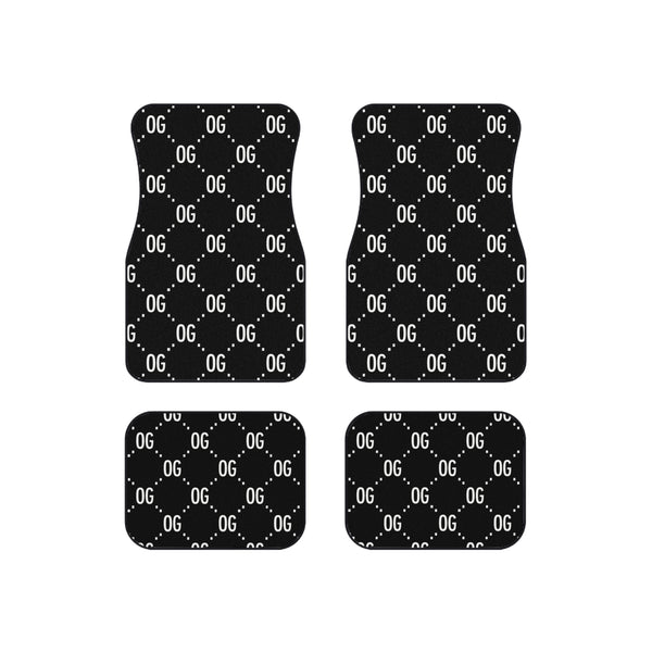Kush Life "OG x OG" Logo Monogram - Mats Set | Durable Auto Floor Mats for Stylish Ride | Perfect Gift for Car Lovers, Hip Hop Enthusiasts, and More!